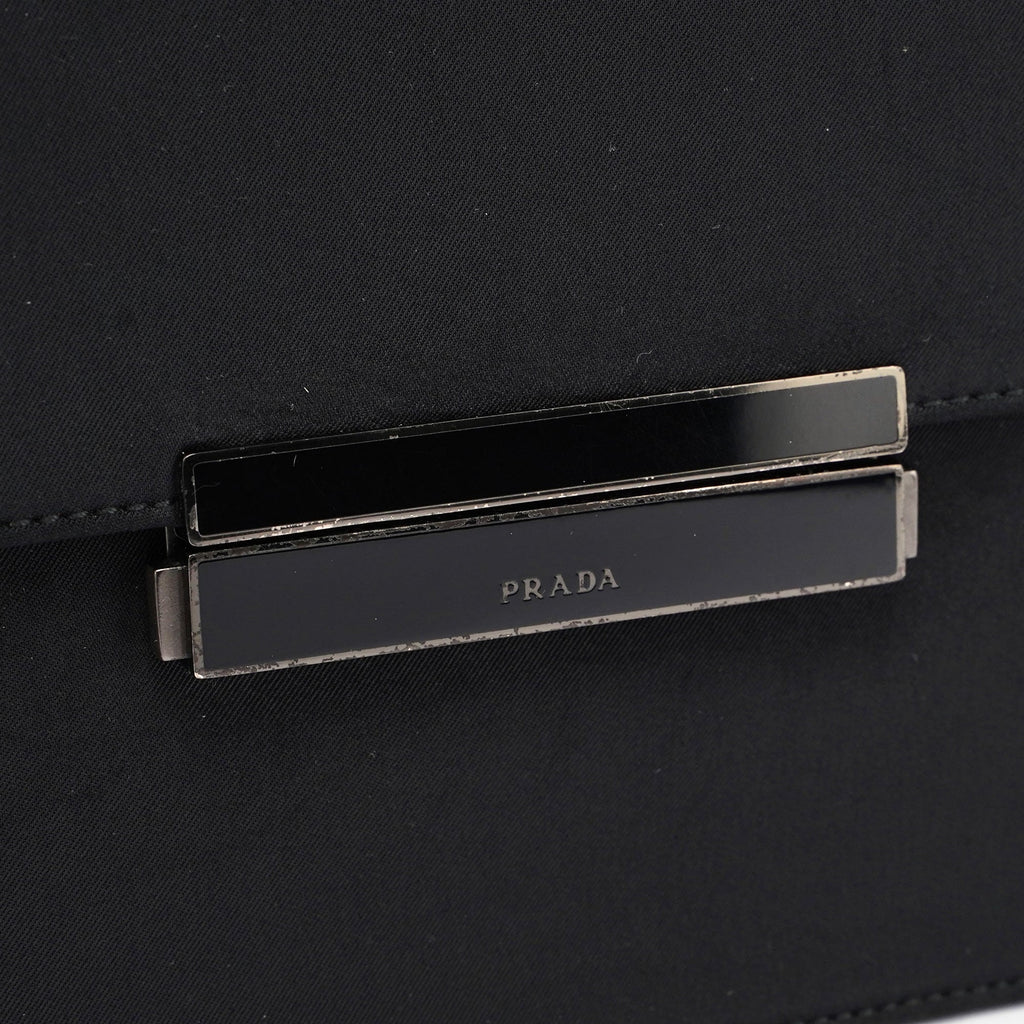 Black Nylon Buckle Shoulder Bag