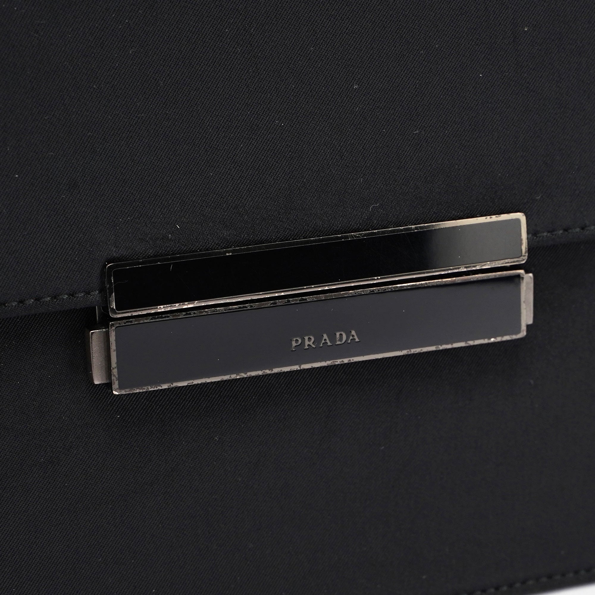 Black Nylon Buckle Shoulder Bag
