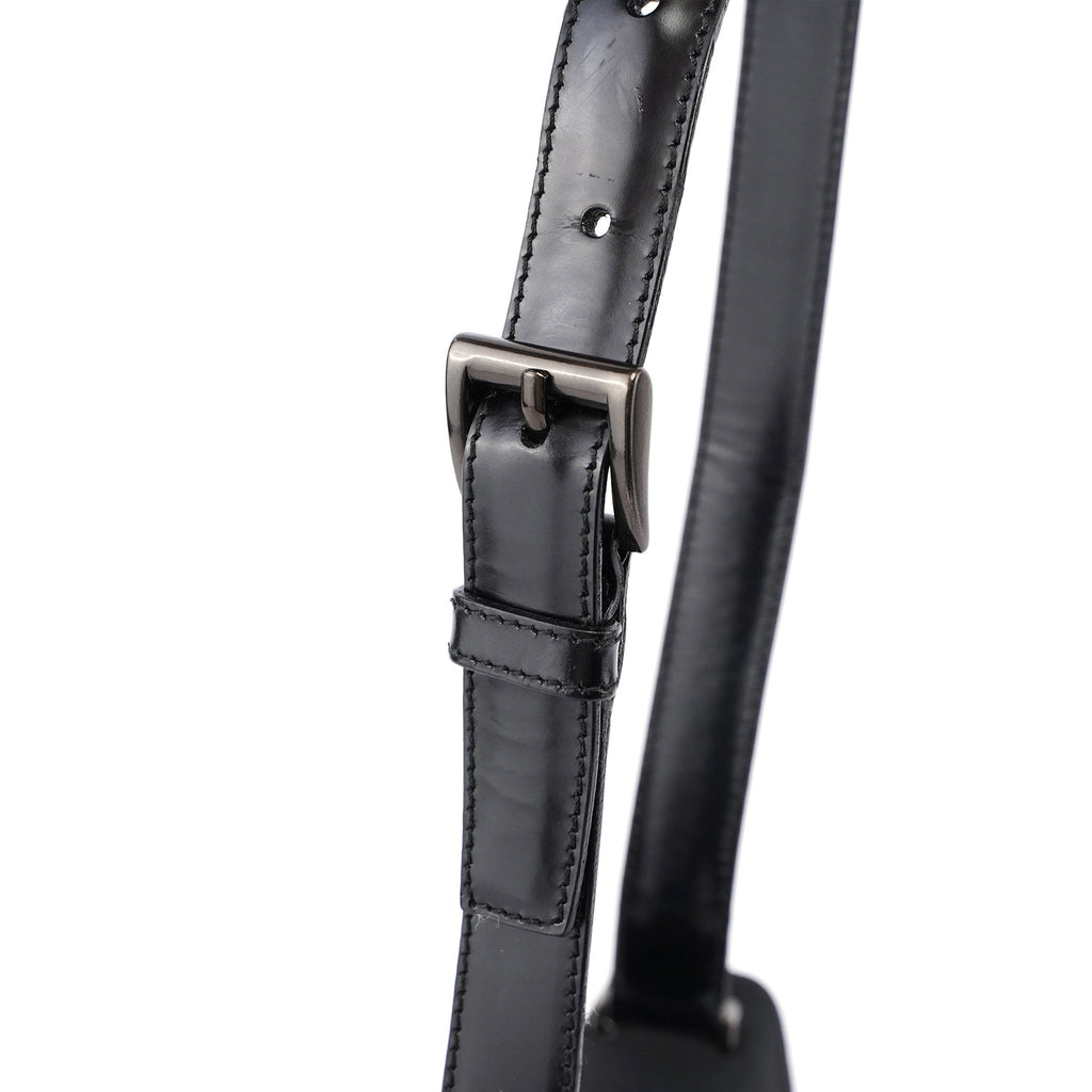Black Nylon Buckle Shoulder Bag