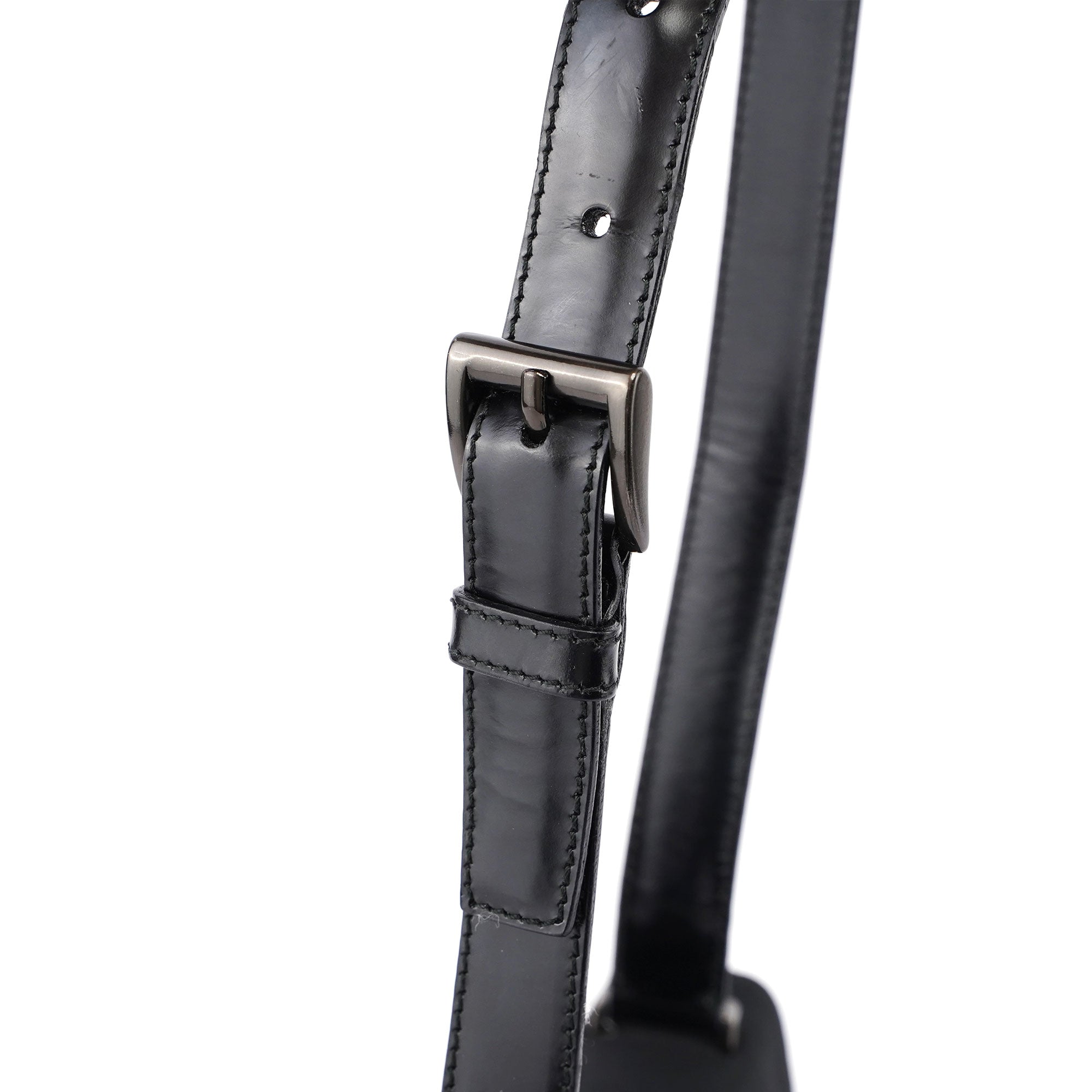 Black Nylon Buckle Shoulder Bag