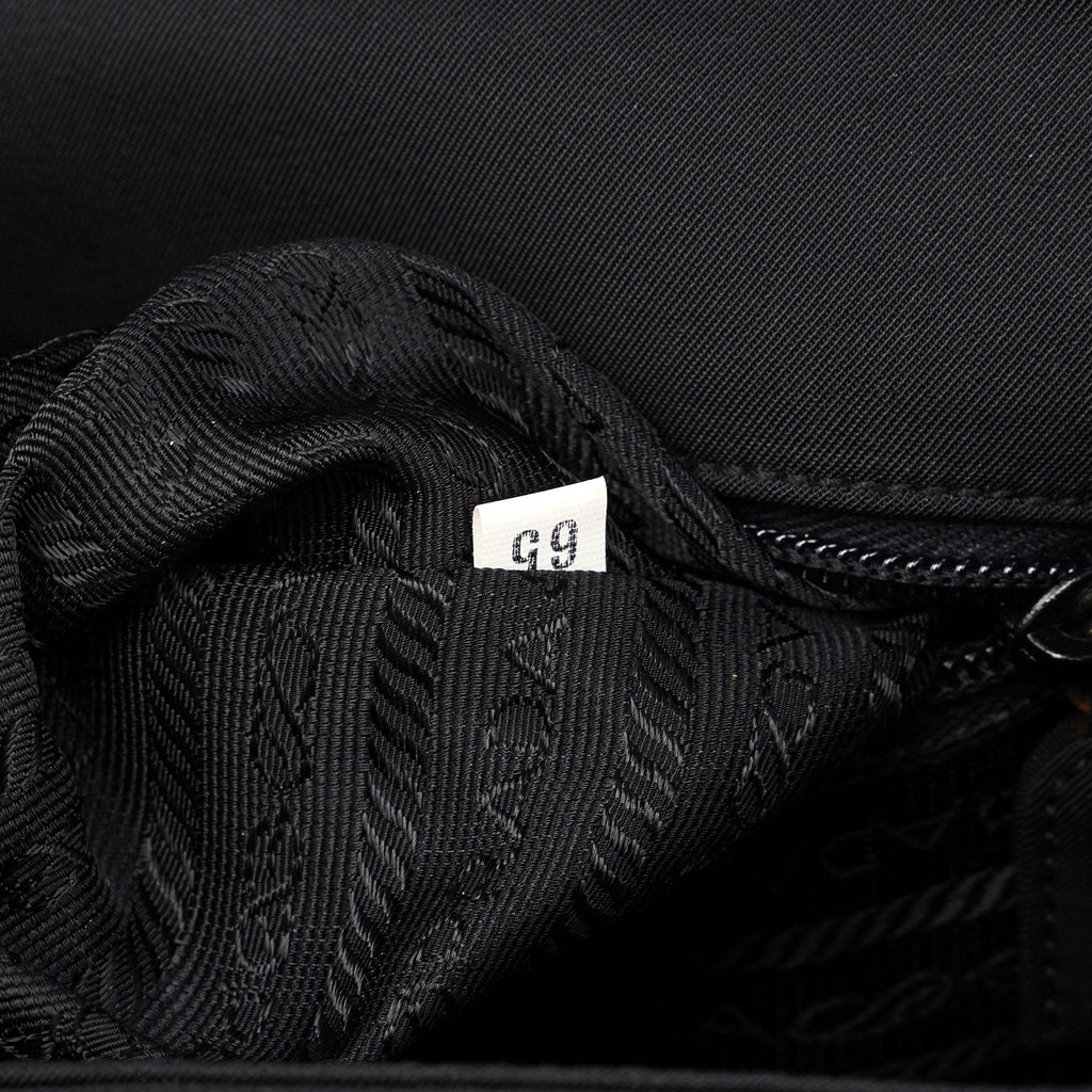 Black Nylon Buckle Shoulder Bag