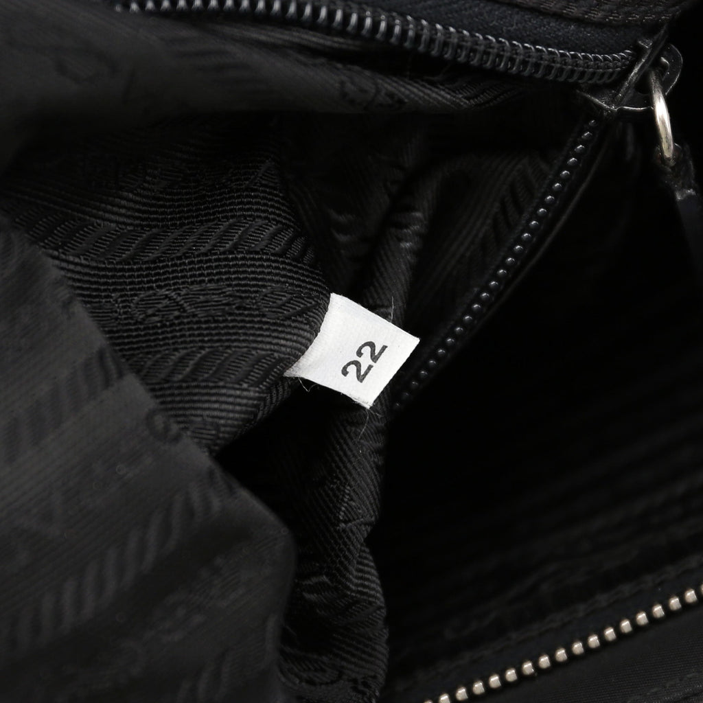 Black Nylon Tessuto Chic Bag