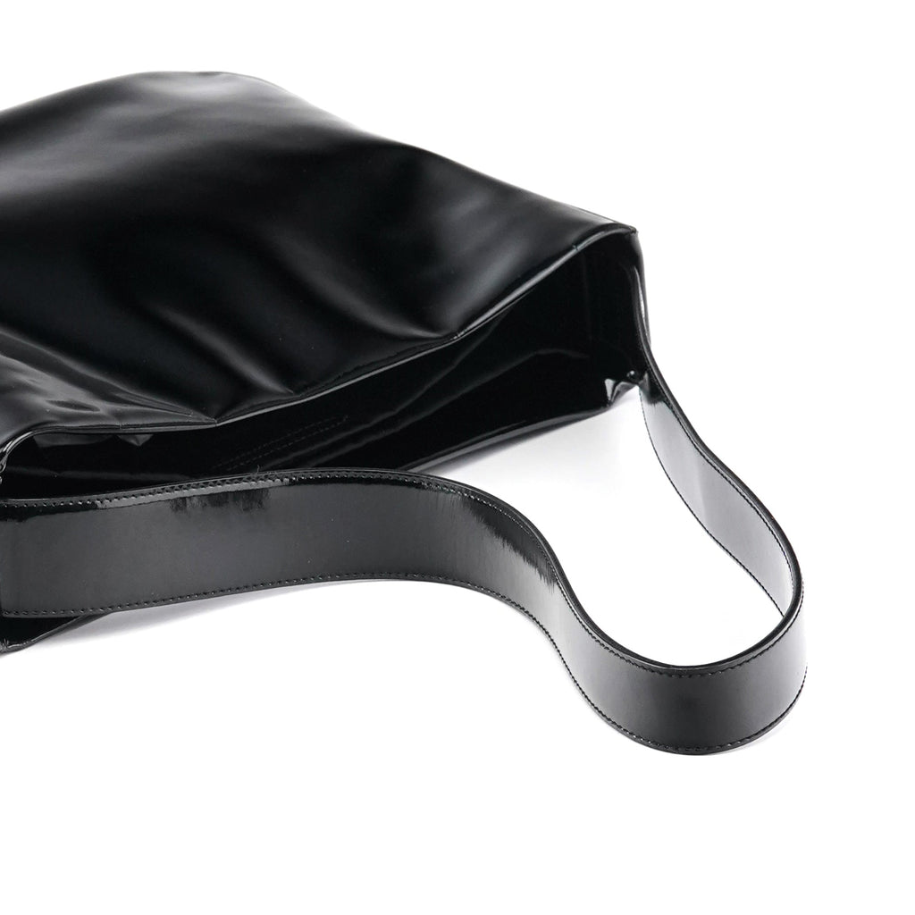 Black Patent Leather Shoulder Bag