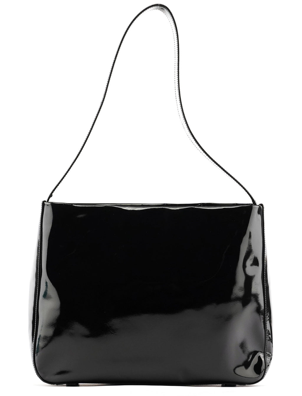 Black Patent Leather Shoulder Bag