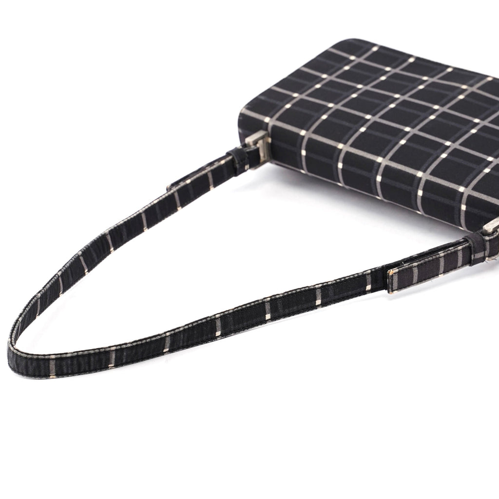 Black Patterned Shoulder Bag