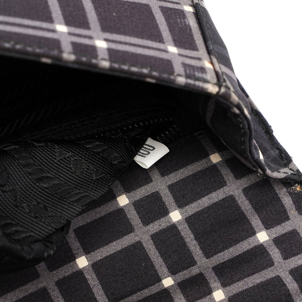 Black Patterned Shoulder Bag