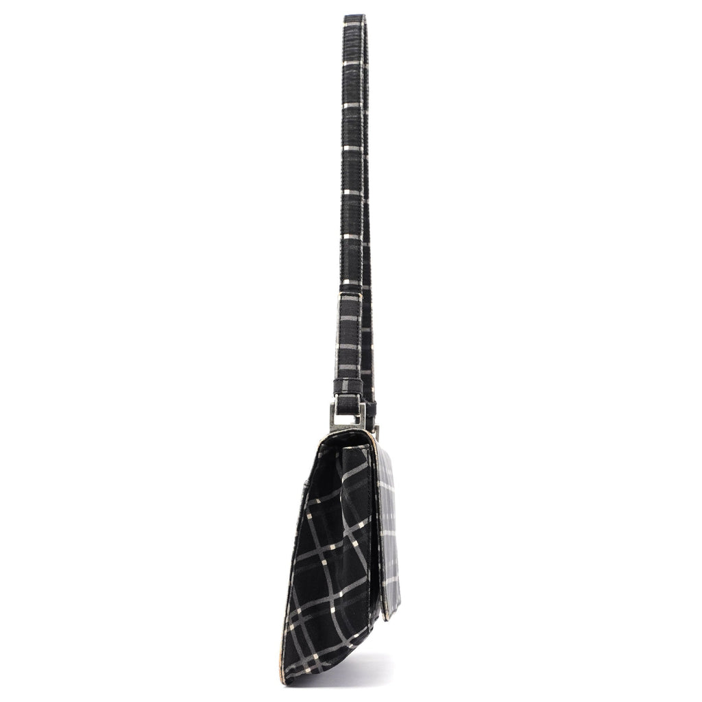 Black Patterned Shoulder Bag