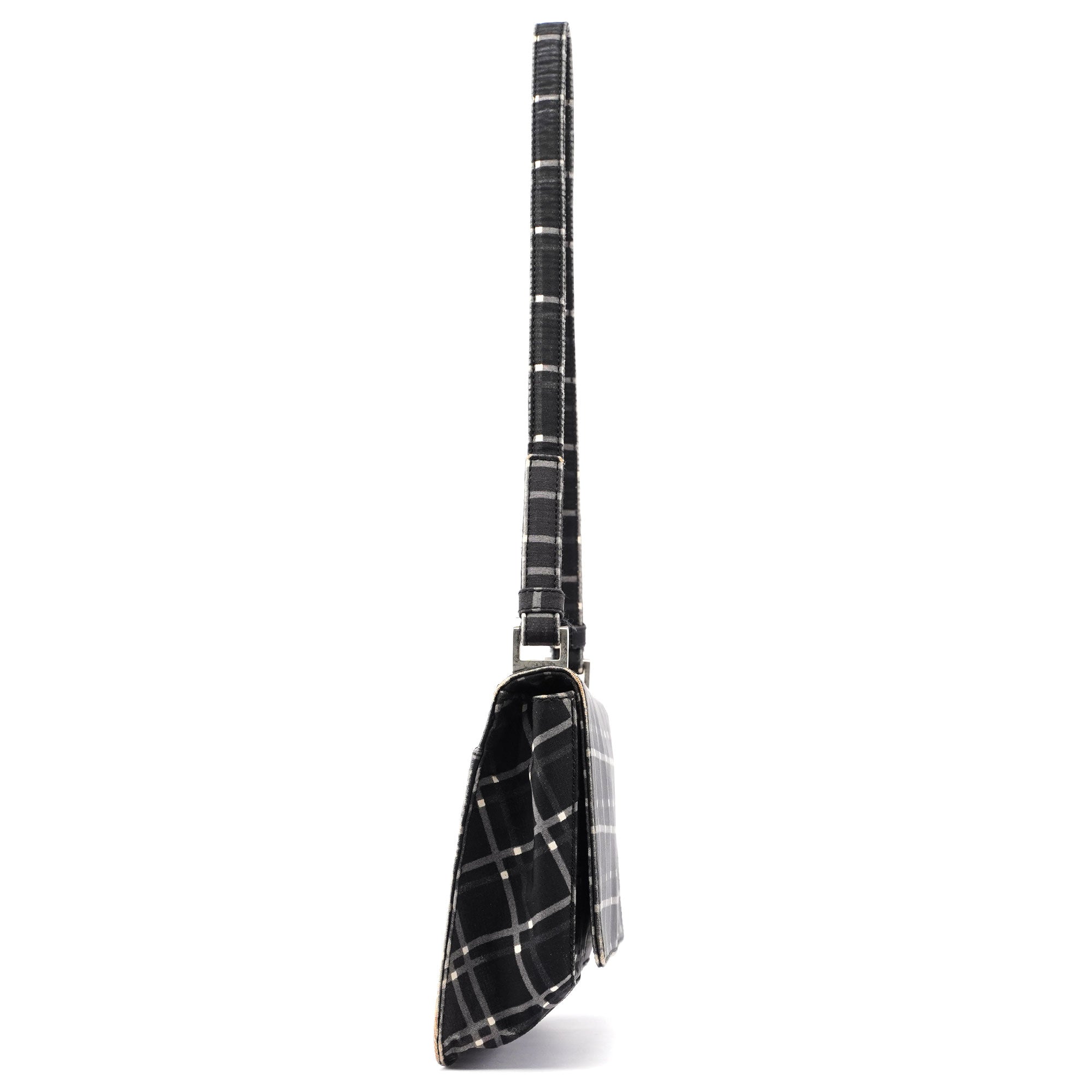 Black Patterned Shoulder Bag