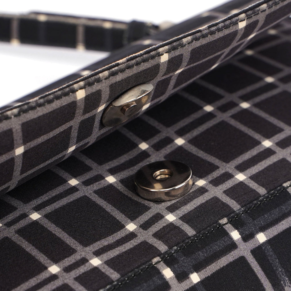 Black Patterned Shoulder Bag