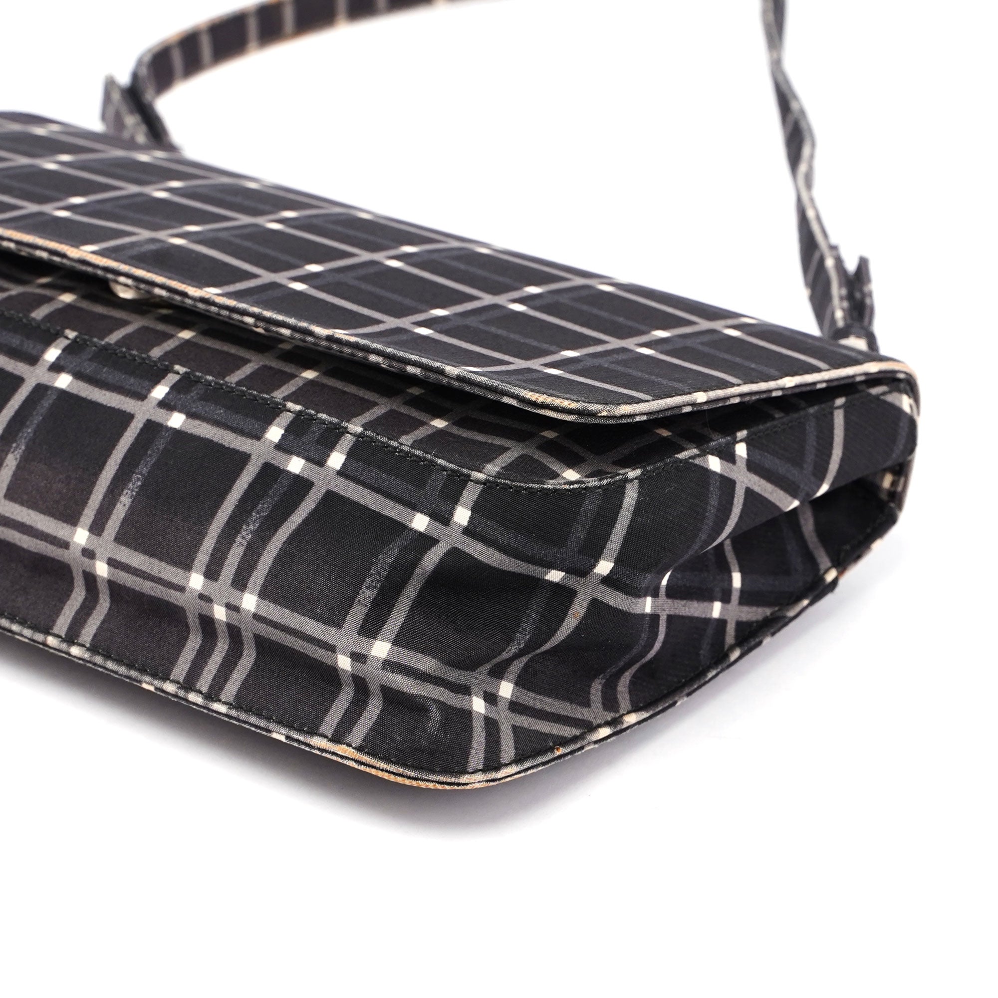Black Patterned Shoulder Bag