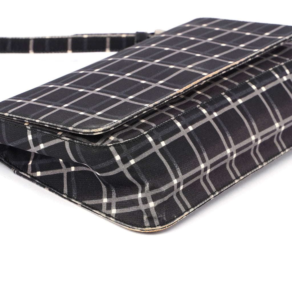 Black Patterned Shoulder Bag