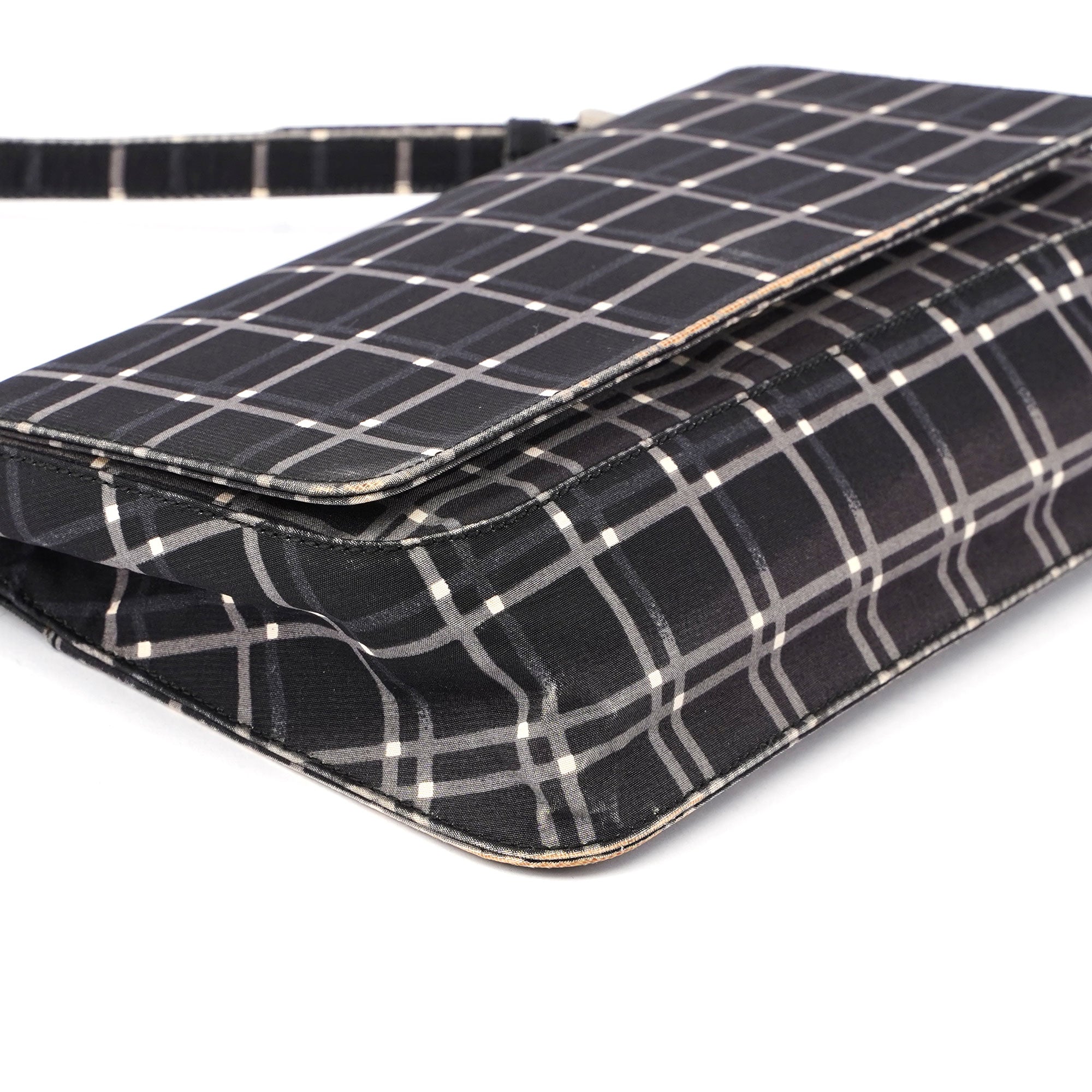Black Patterned Shoulder Bag