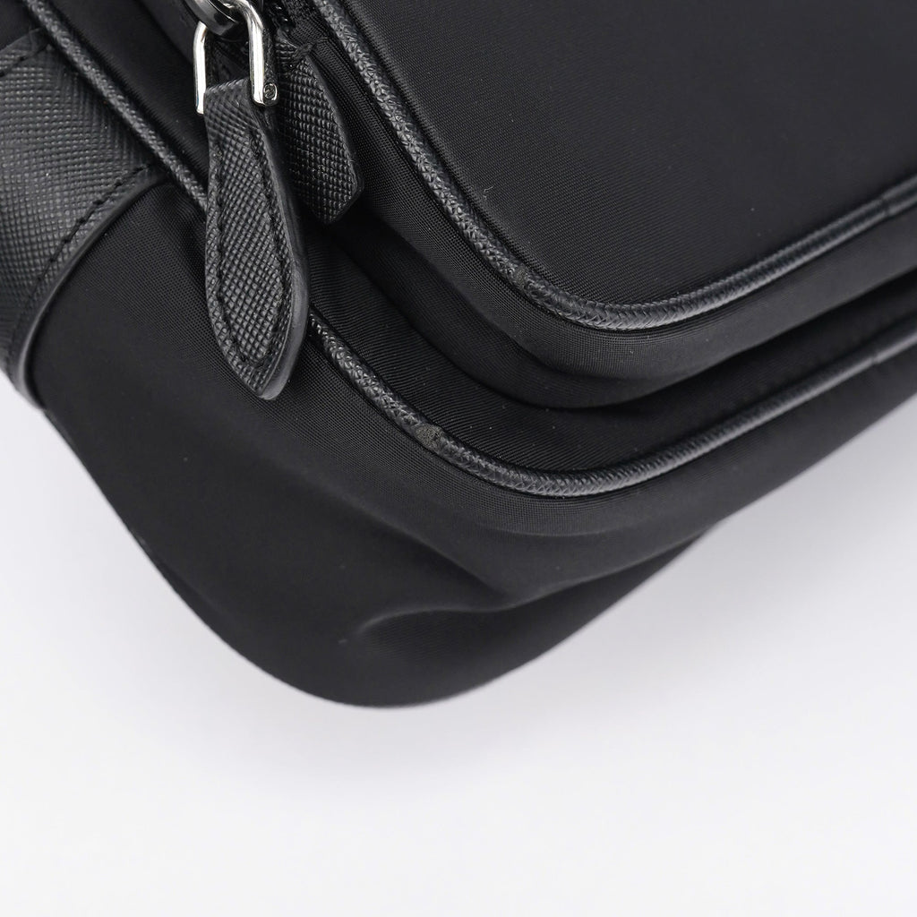 Black Re-Nylon Crossbody Bag