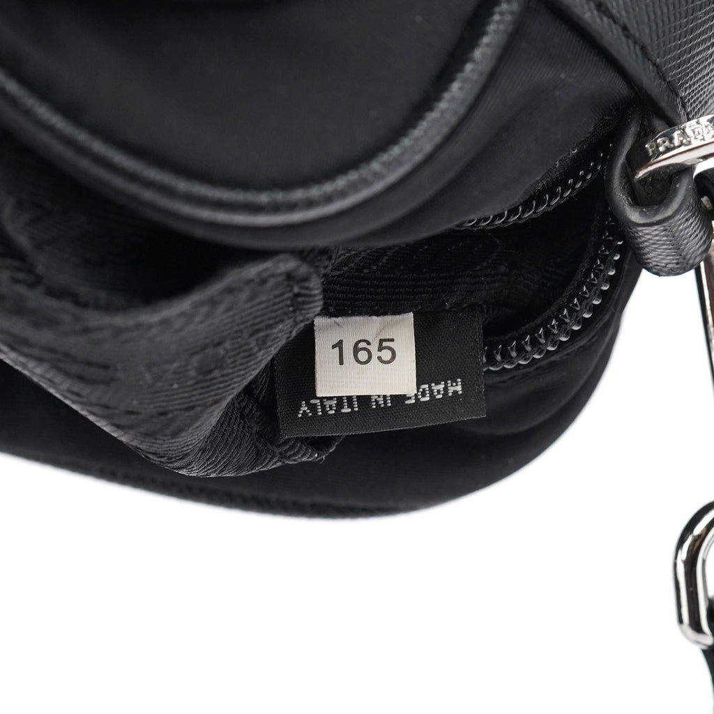 Black Re-Nylon Crossbody Bag