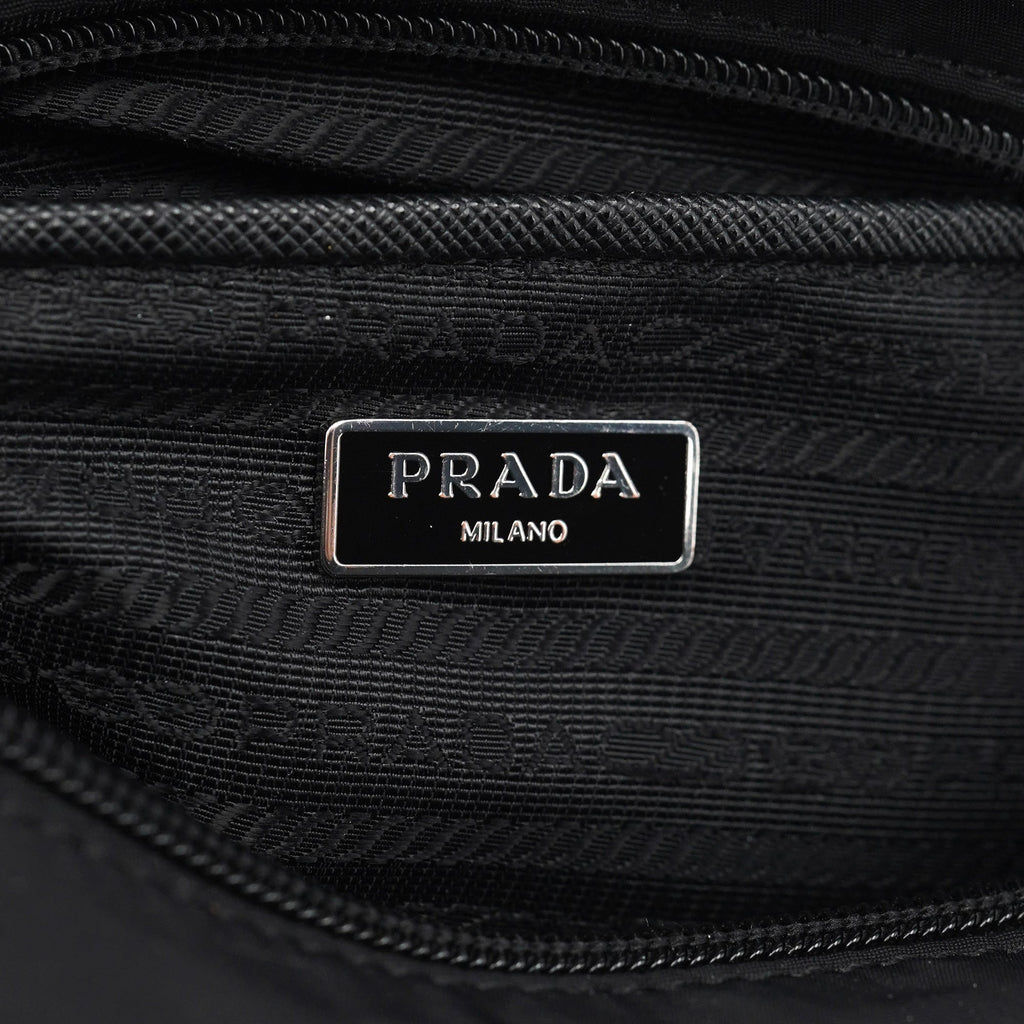 Black Re-Nylon Crossbody Bag