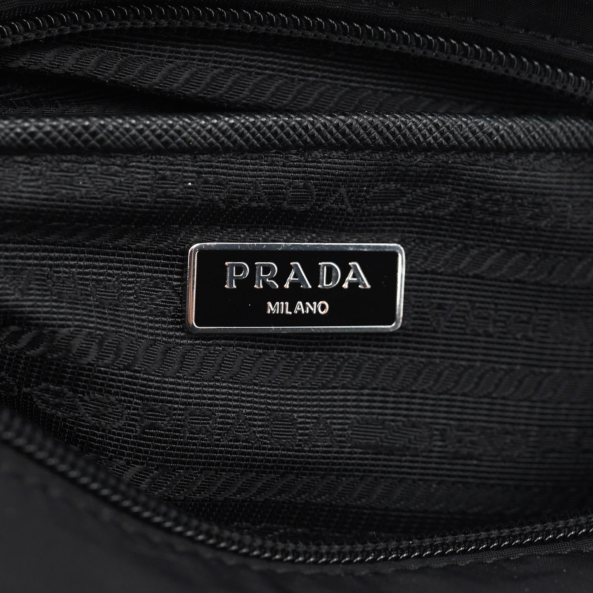 Black Re-Nylon Crossbody Bag
