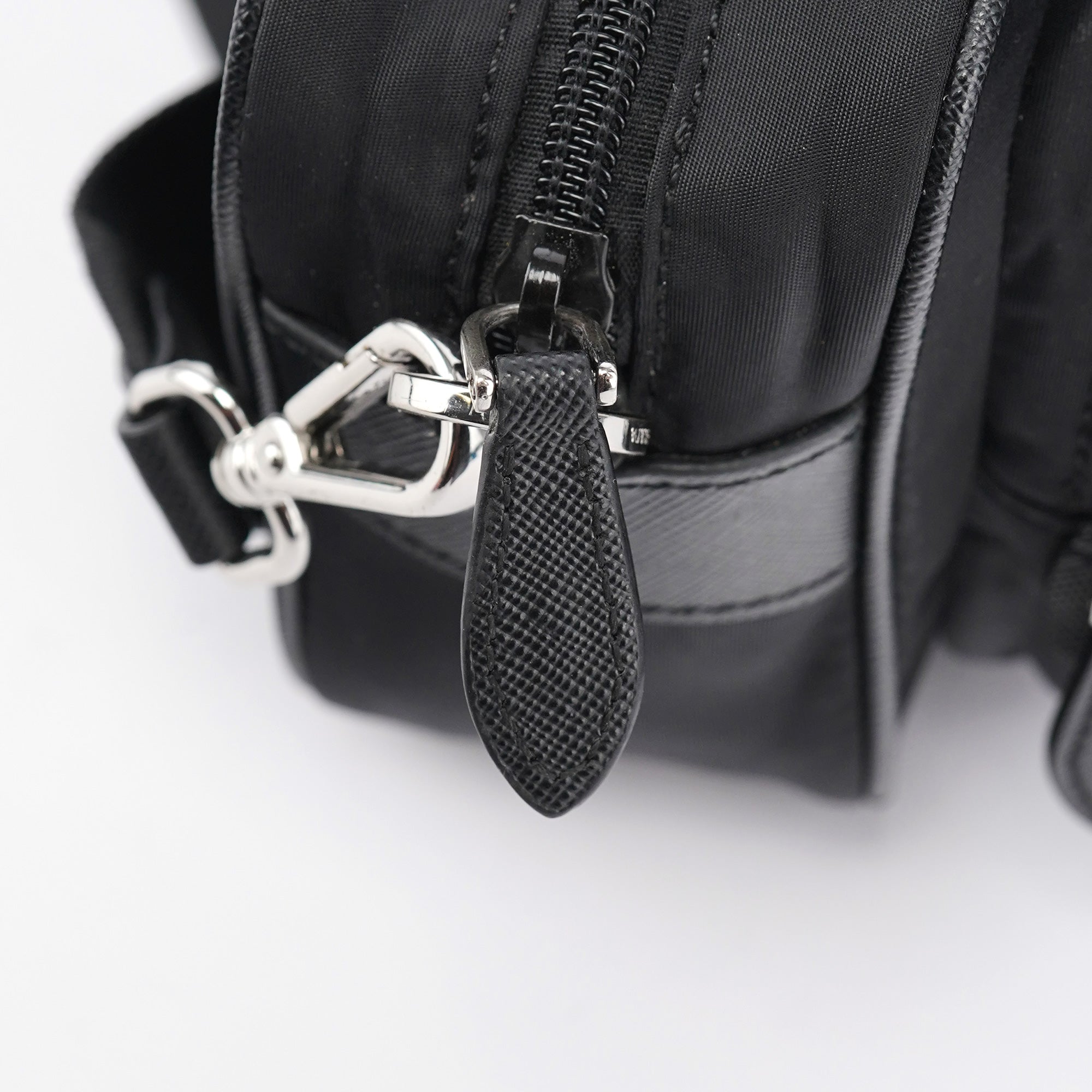Black Re-Nylon Crossbody Bag