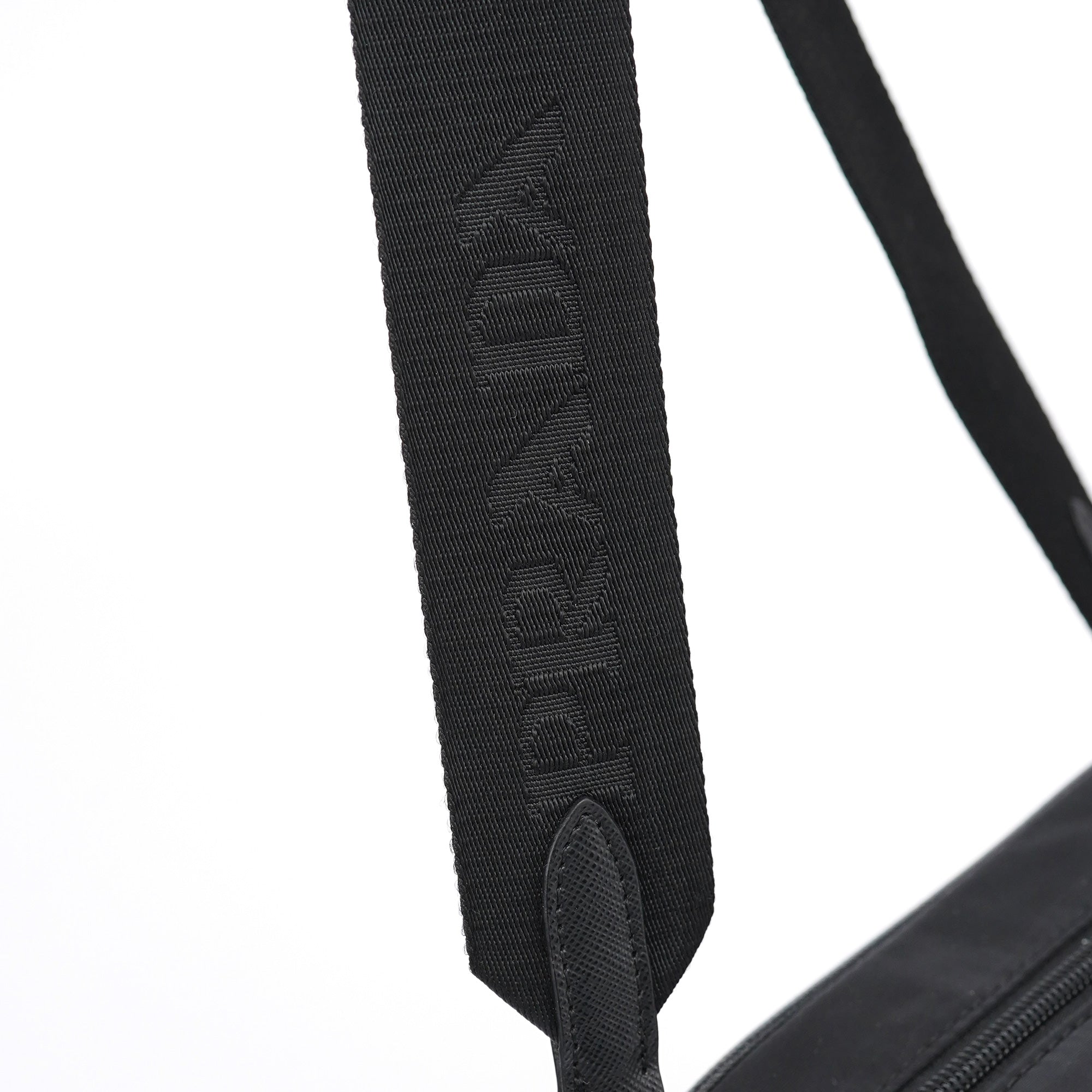 Black Re-Nylon Crossbody Bag