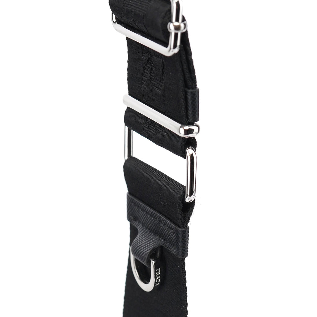 Black Re-Nylon Crossbody Bag