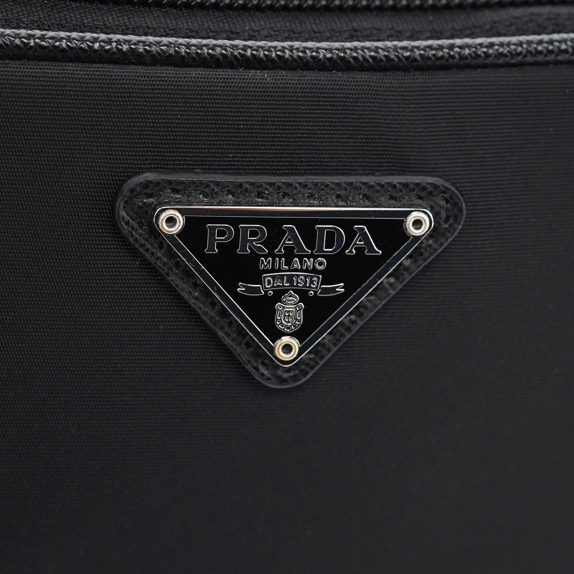 Black Re-Nylon Crossbody Bag