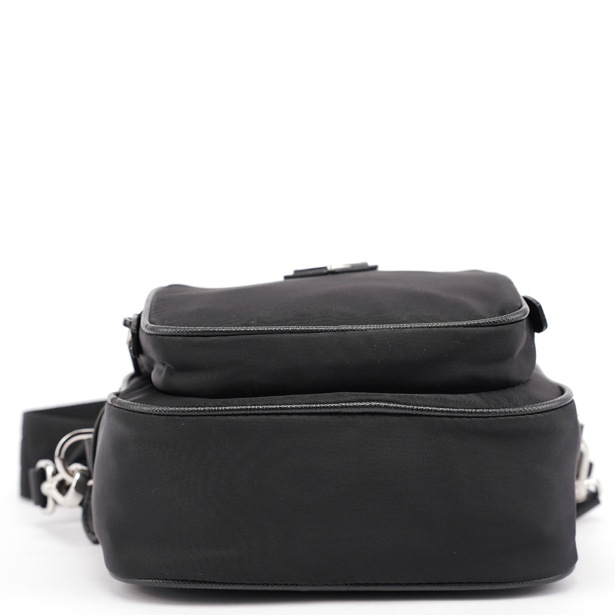 Black Re-Nylon Crossbody Bag