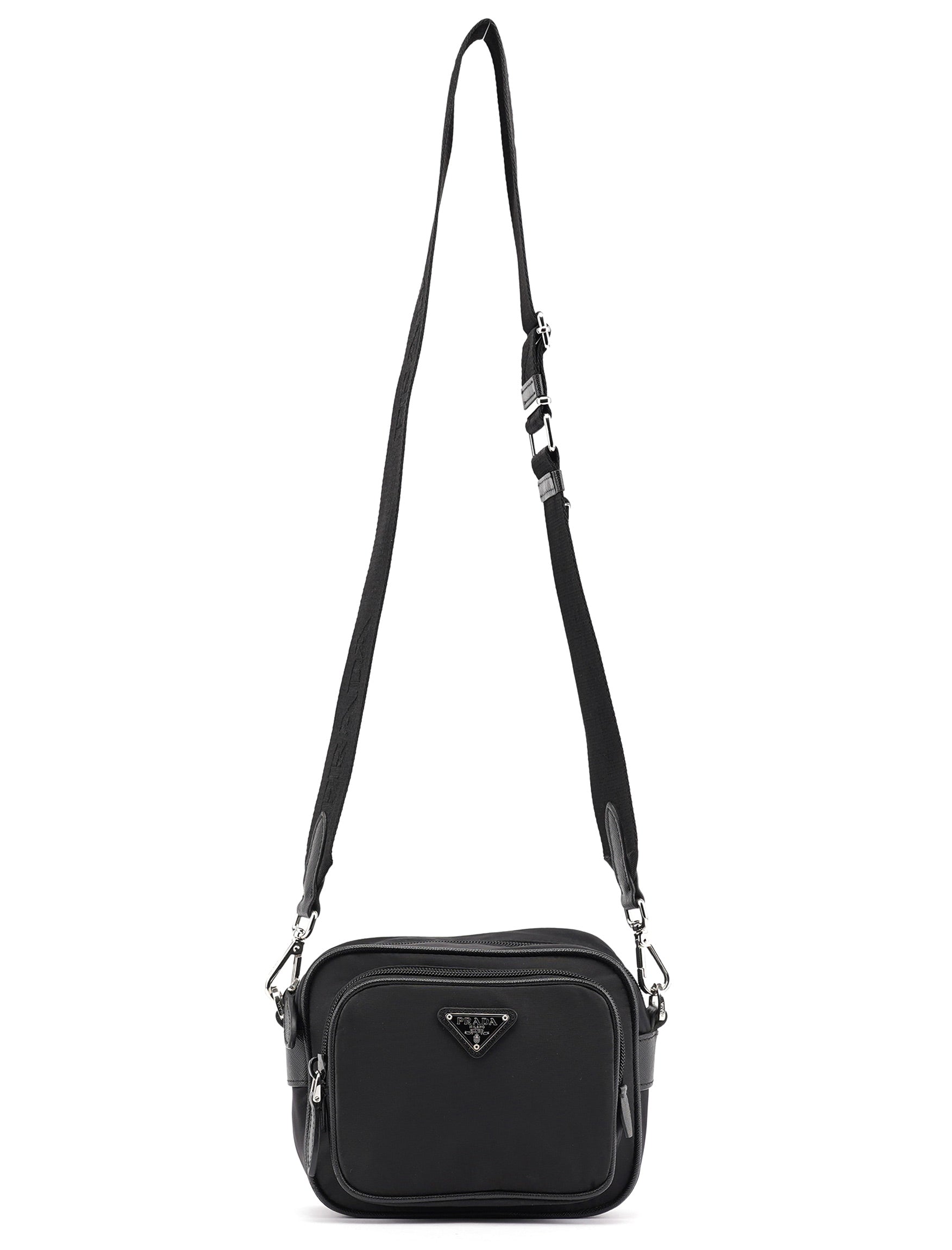 Black Re-Nylon Crossbody Bag