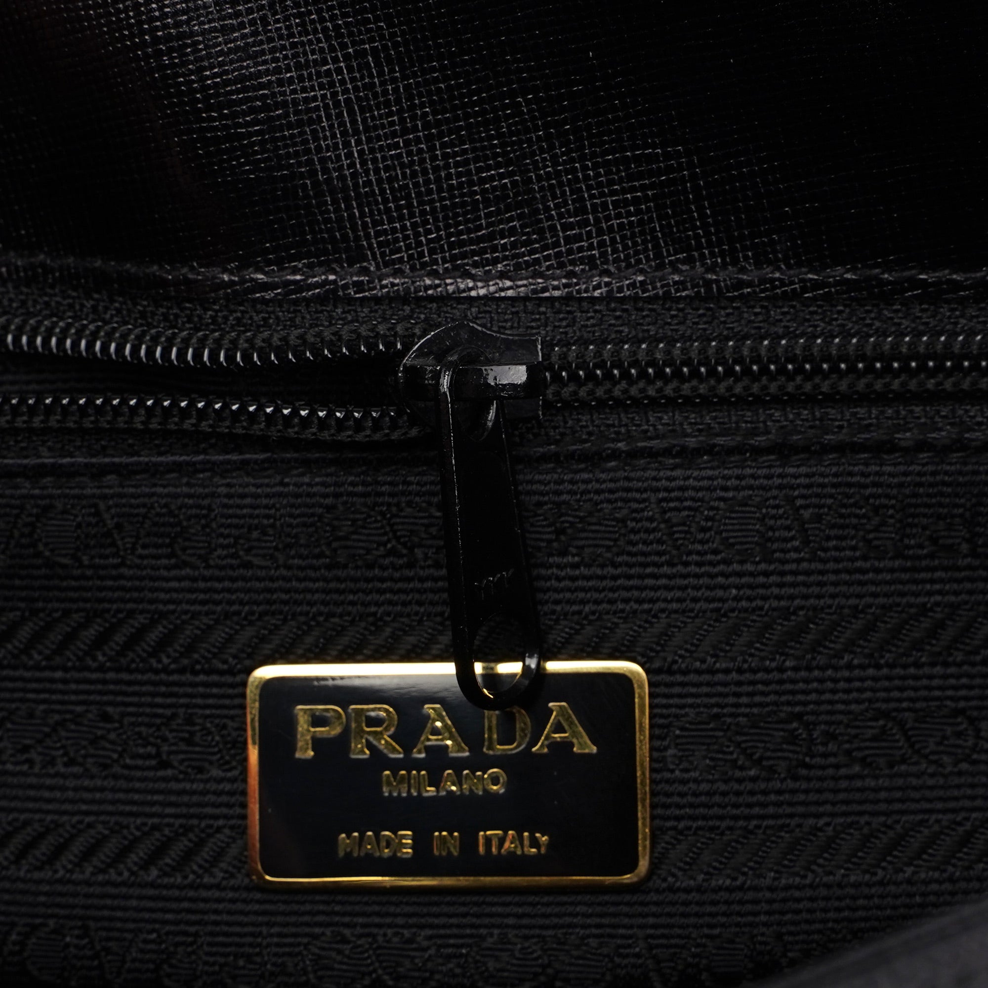 Black Saffiano Croc Embossed Top Handle Bag