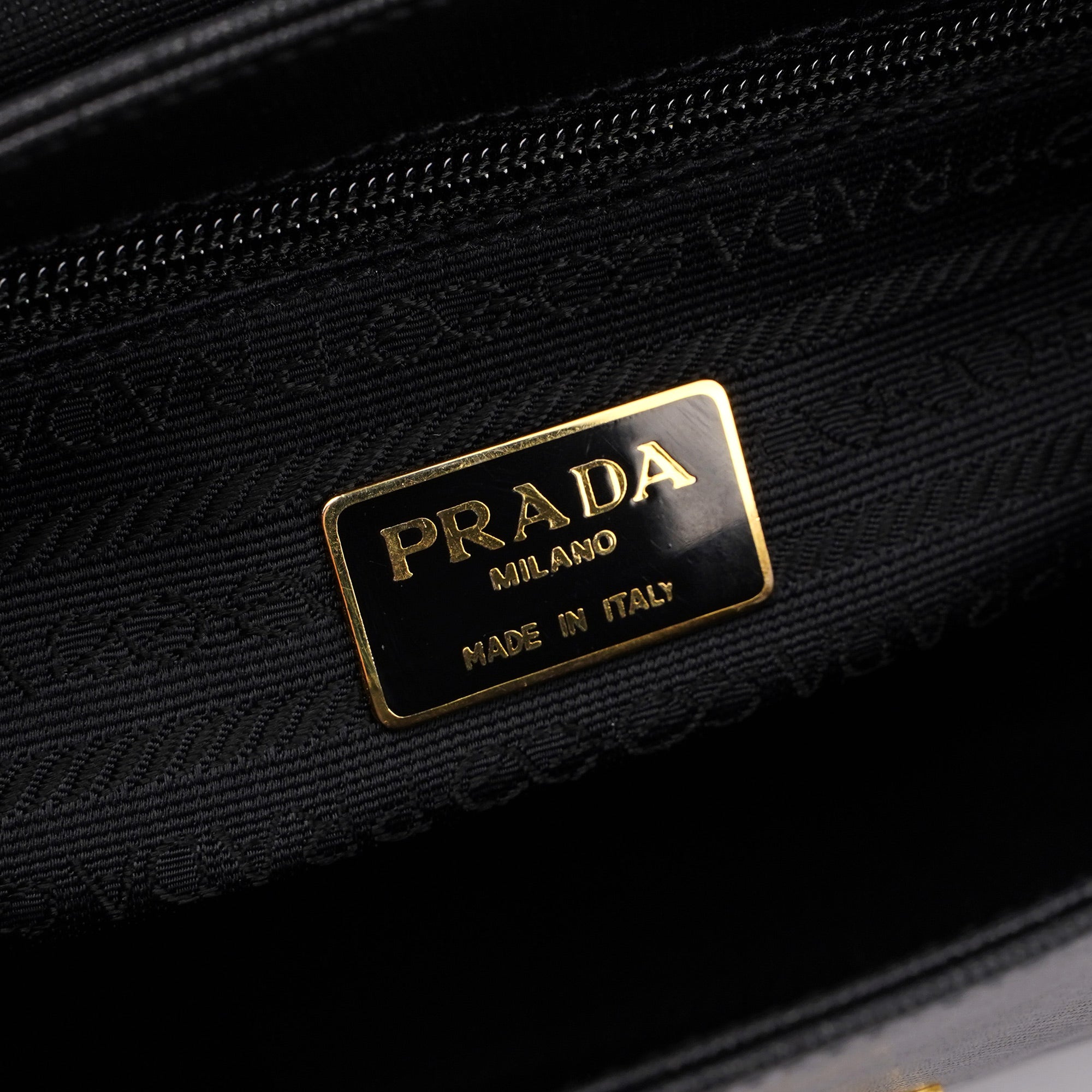 Black Saffiano Croc Embossed Top Handle Bag