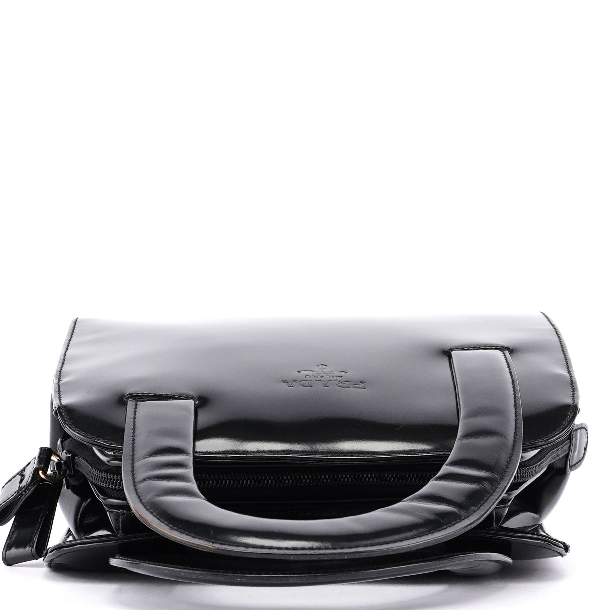 Black Spazzolato Asymmetrical Tote