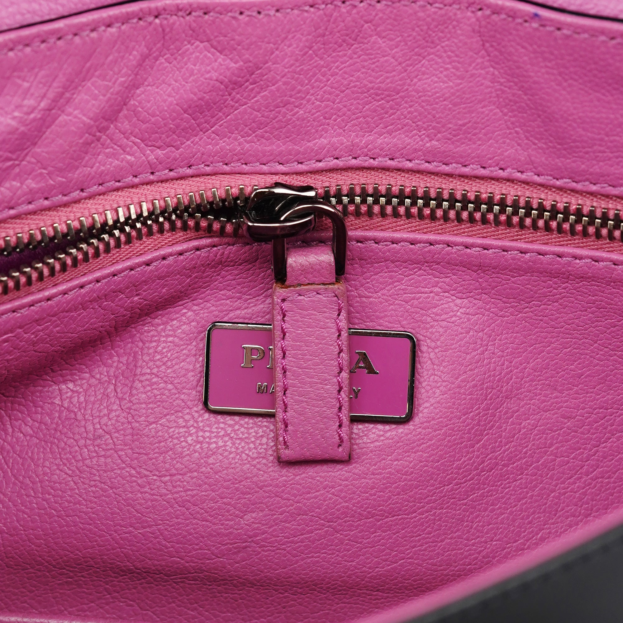 Black Spazzolato Chain Buckle Shoulder Bag