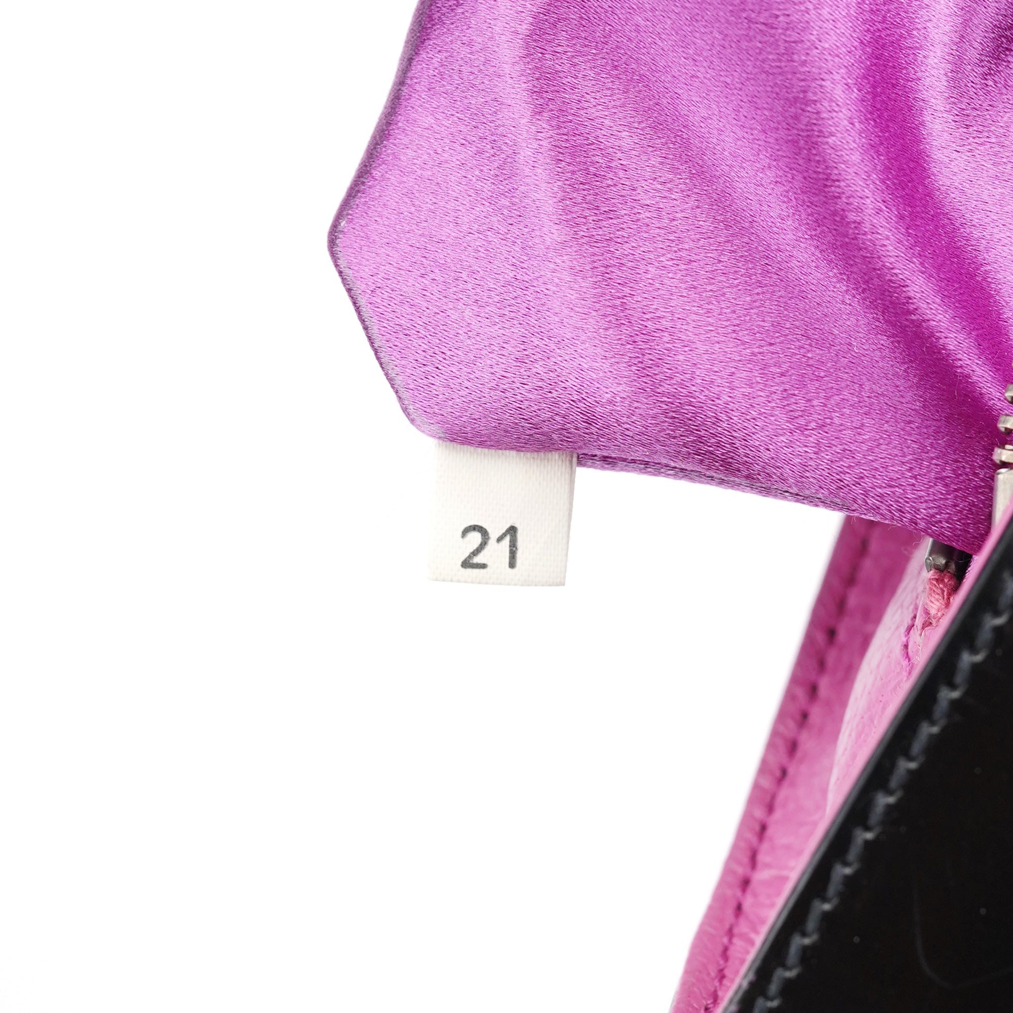 Black Spazzolato Chain Buckle Shoulder Bag