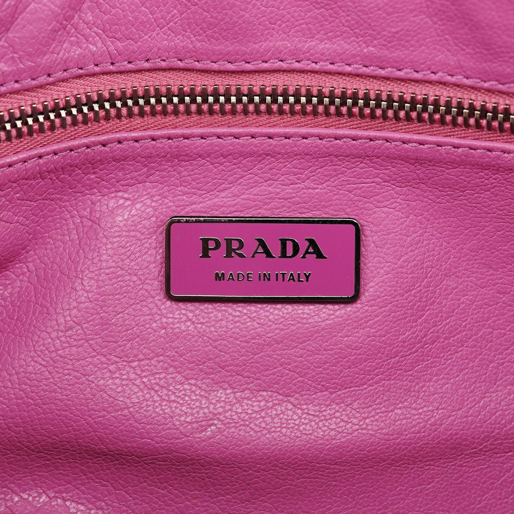 Black Spazzolato Chain Buckle Shoulder Bag