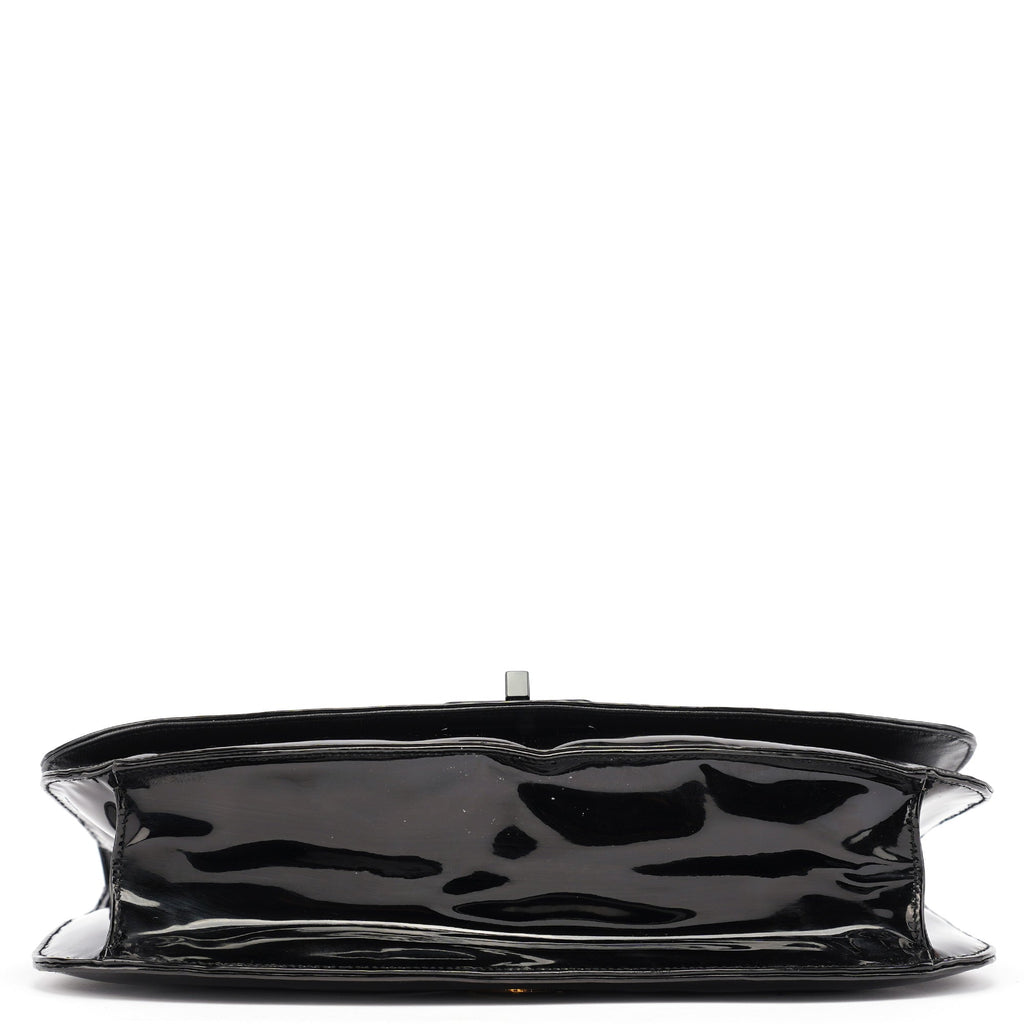 Black Spazzolato Chain Shoulder Bag