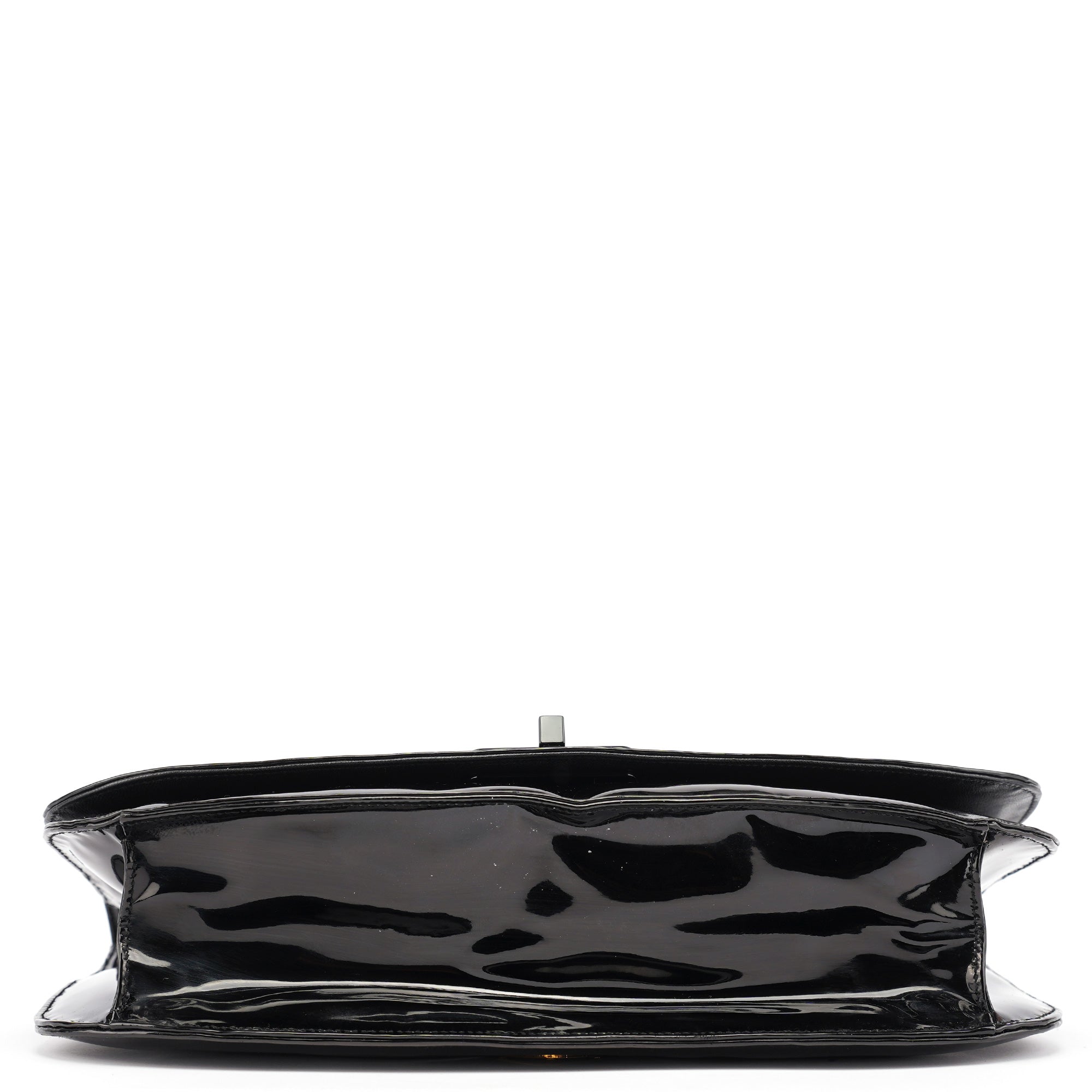 Black Spazzolato Chain Shoulder Bag