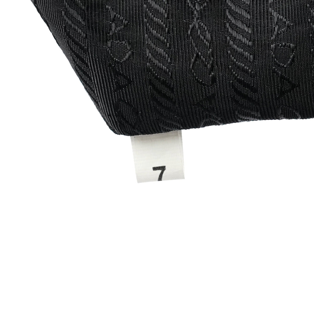 Black Spazzolato Embossed Tote Bag