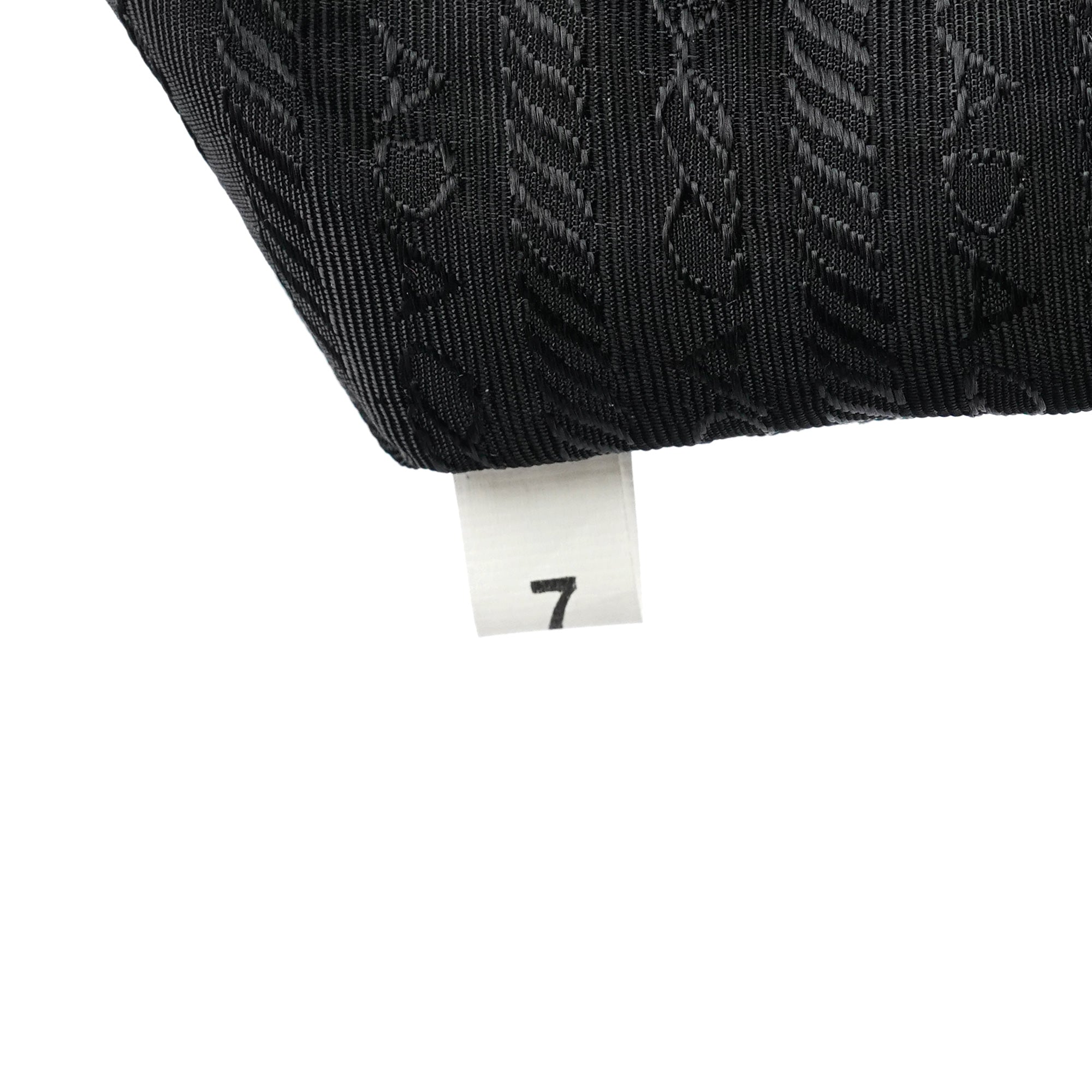 Black Spazzolato Embossed Tote Bag