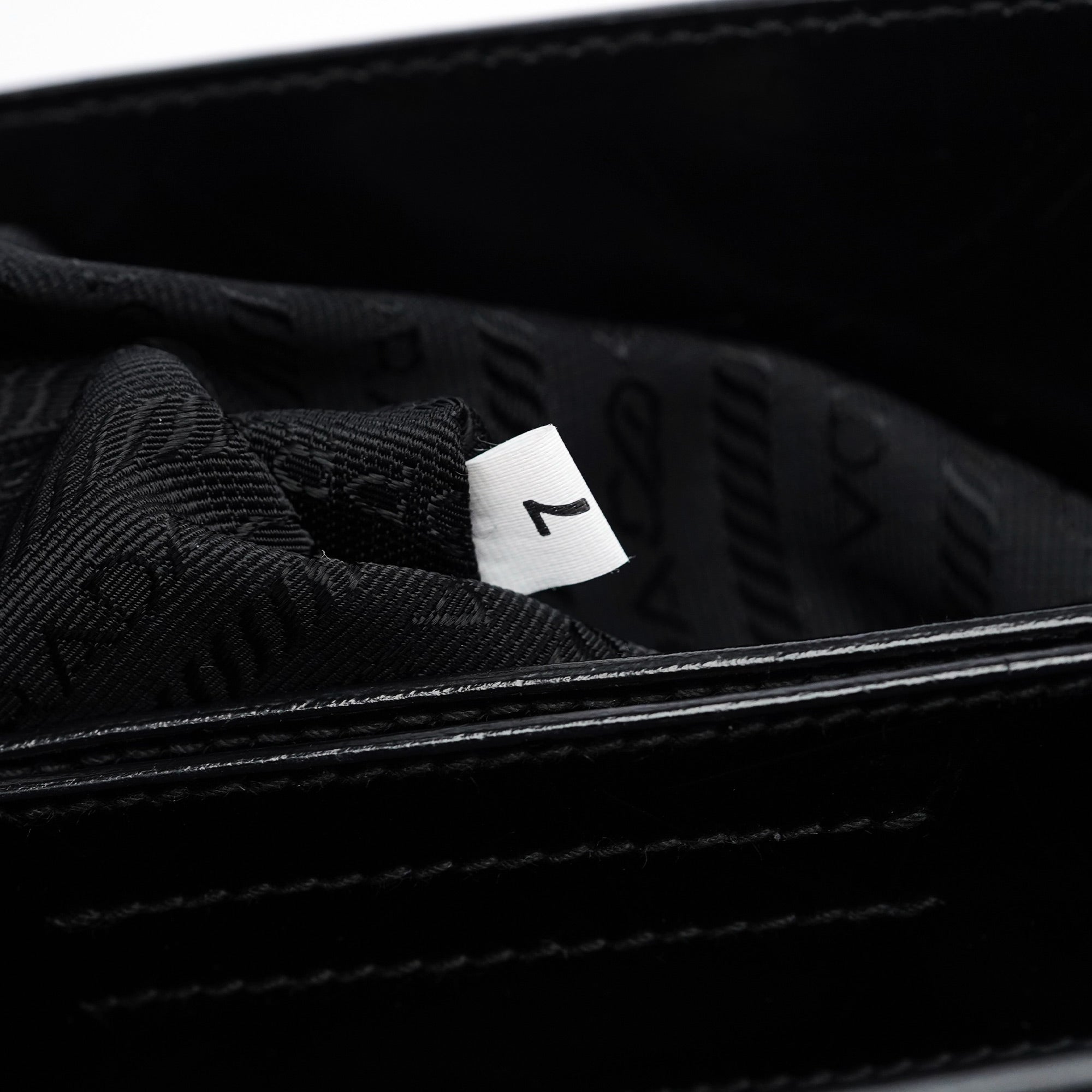 Black Spazzolato Embossed Tote Bag