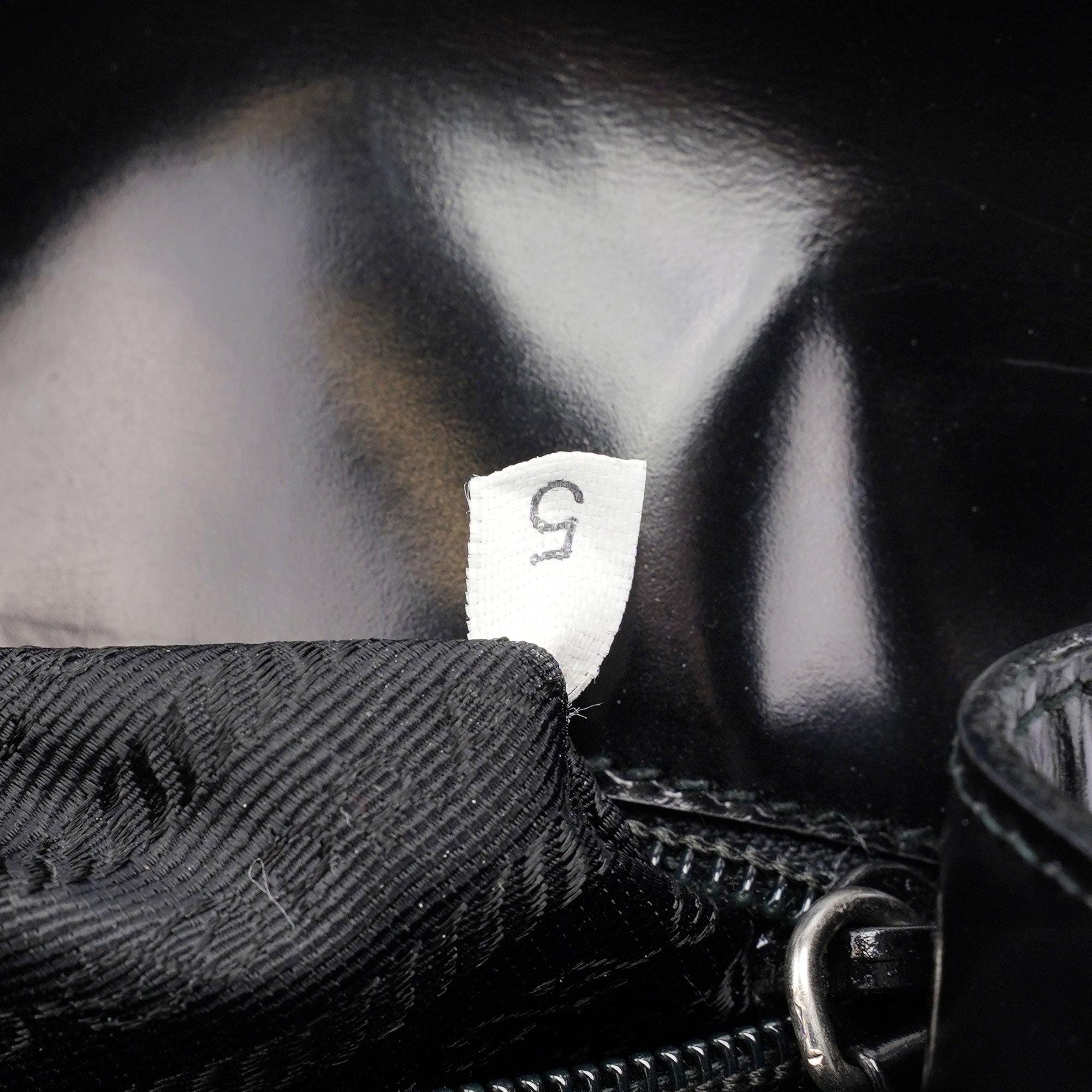 Black Spazzolato Flap Tote