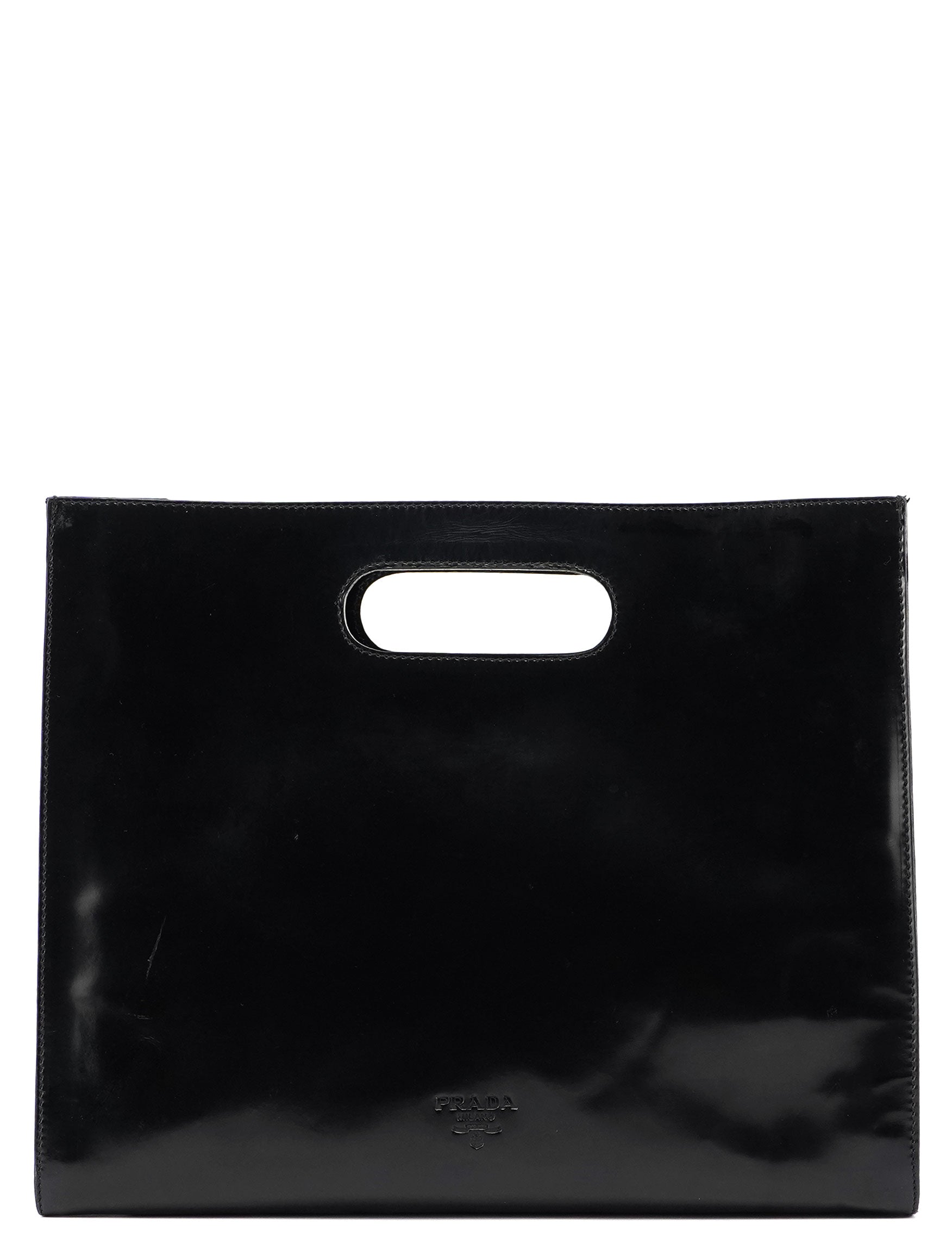Black Spazzolato Handbag