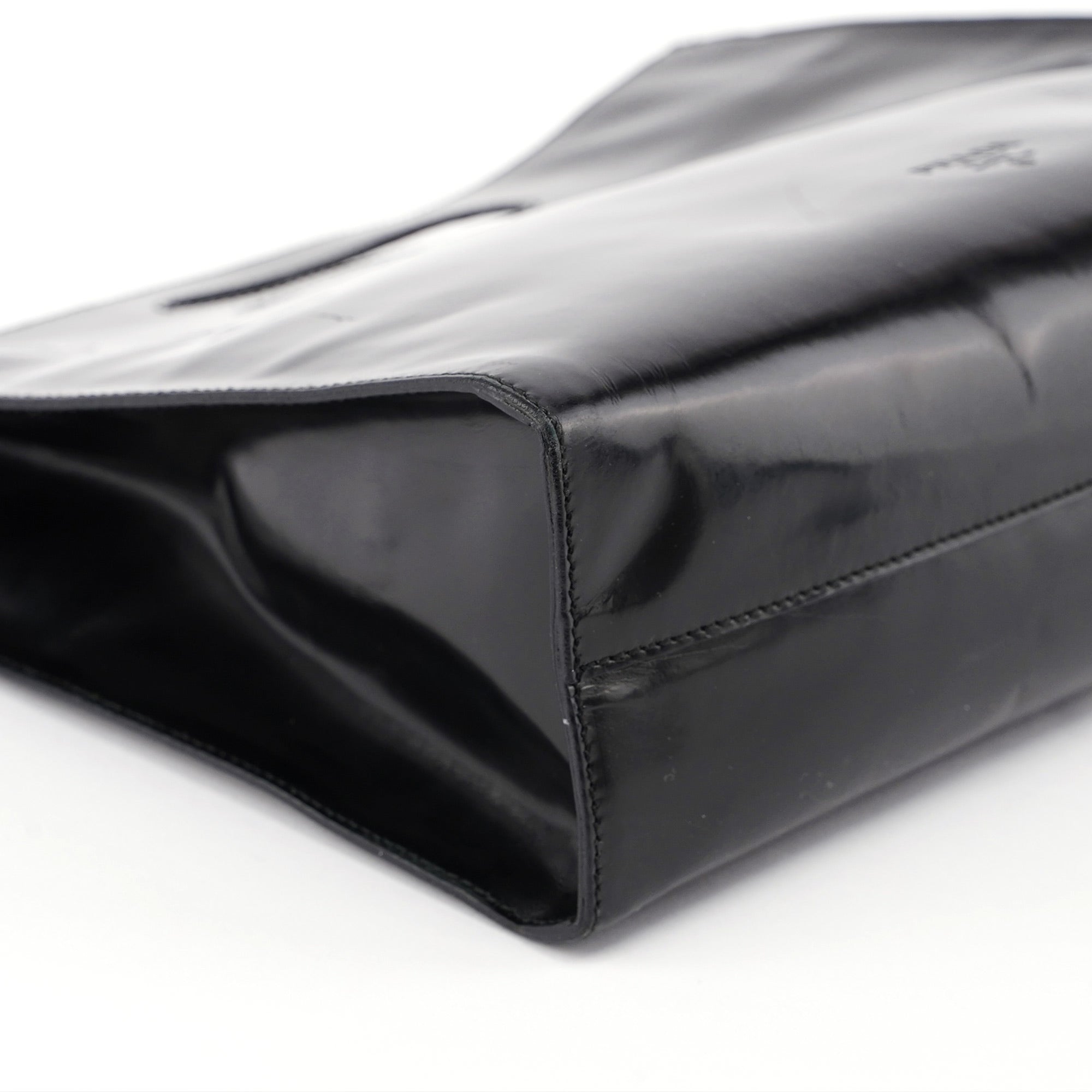 Black Spazzolato Handbag