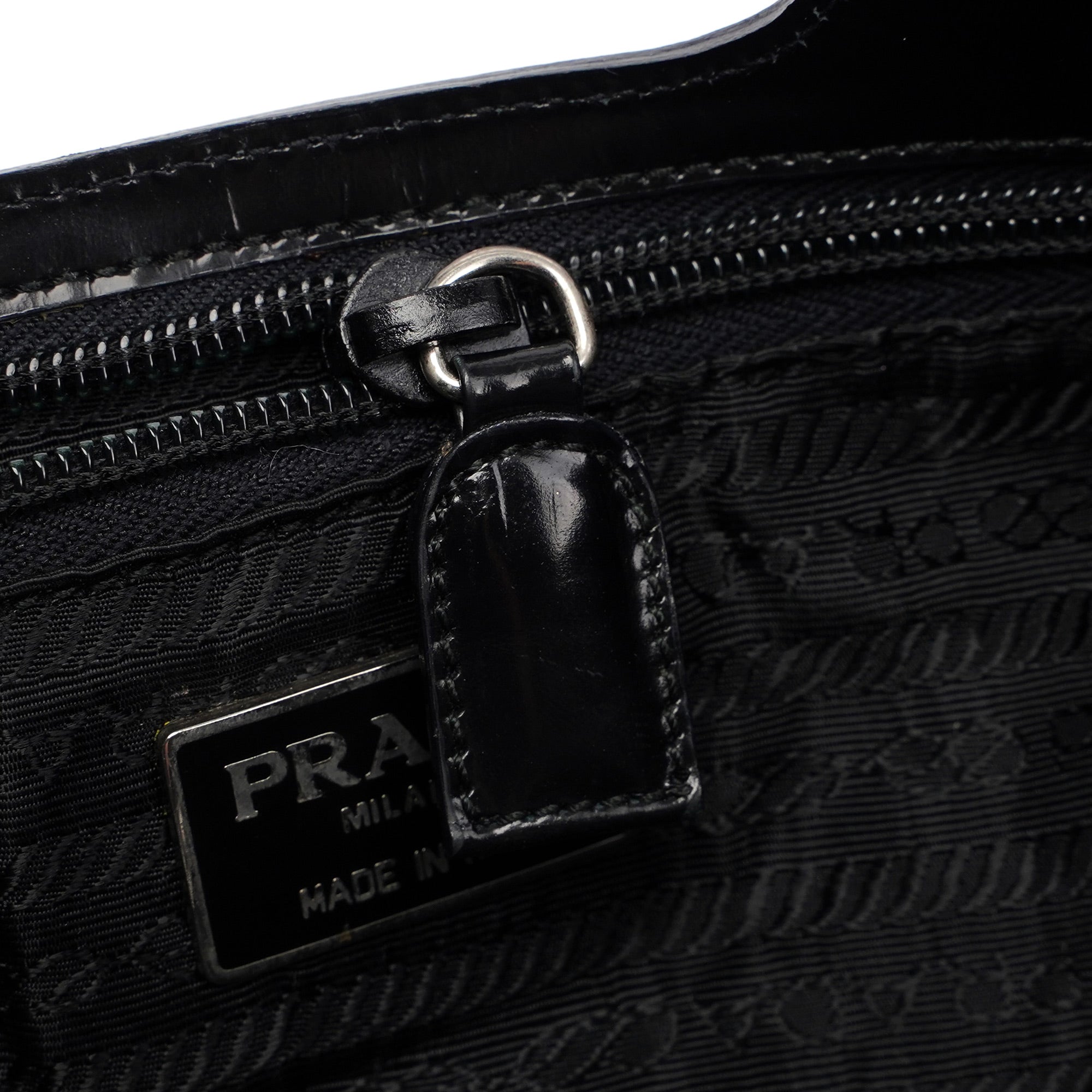Black Spazzolato Handbag