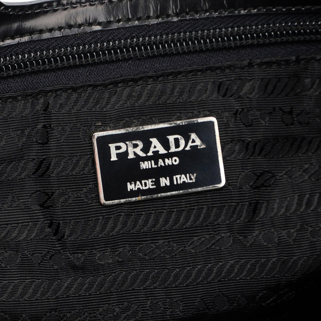 Black Spazzolato Handbag
