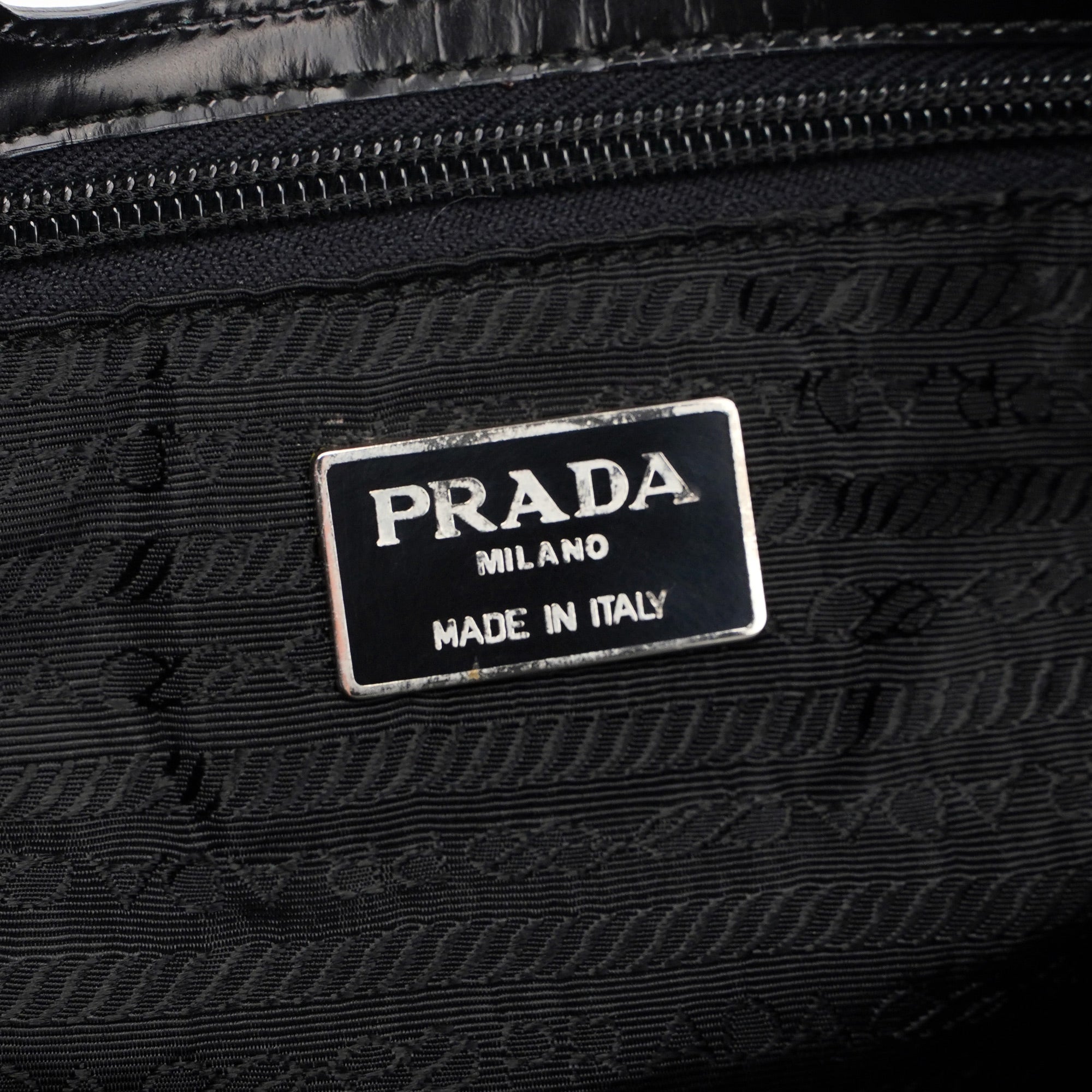 Black Spazzolato Handbag