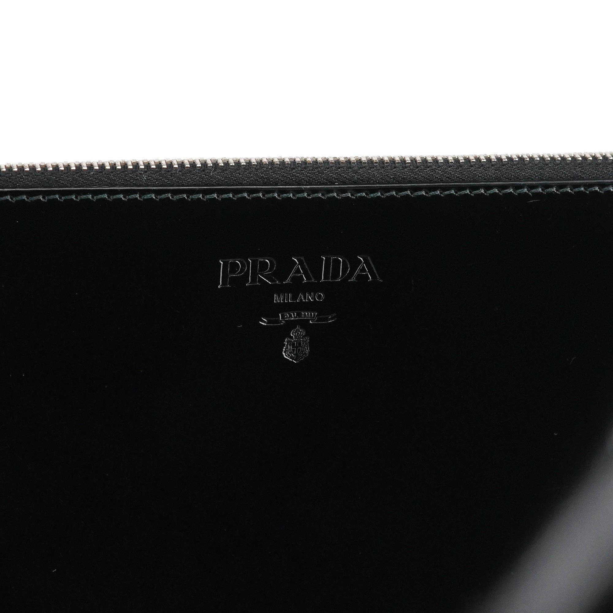 Black Spazzolato Mini Pochette Bag