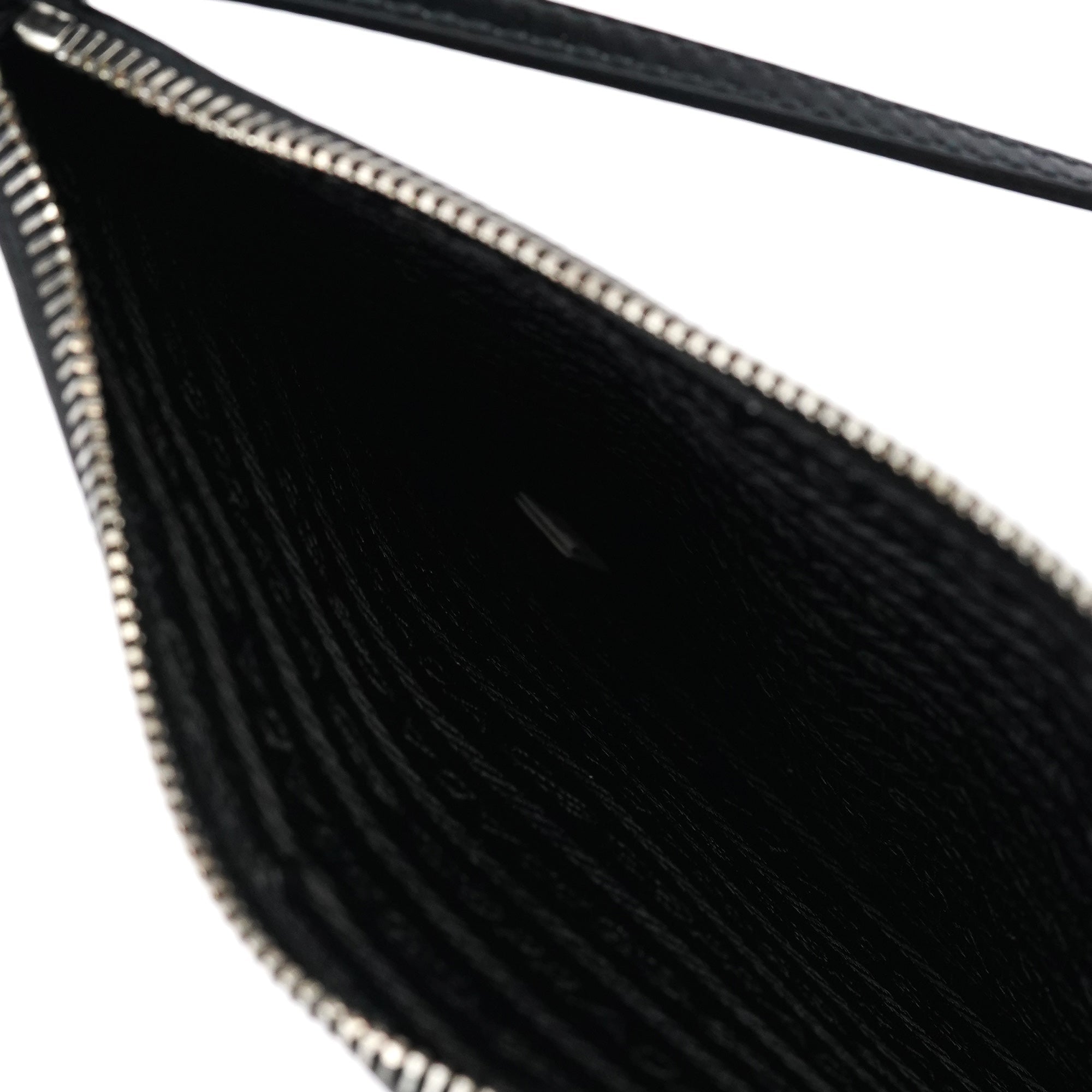 Black Spazzolato Mini Pochette Bag