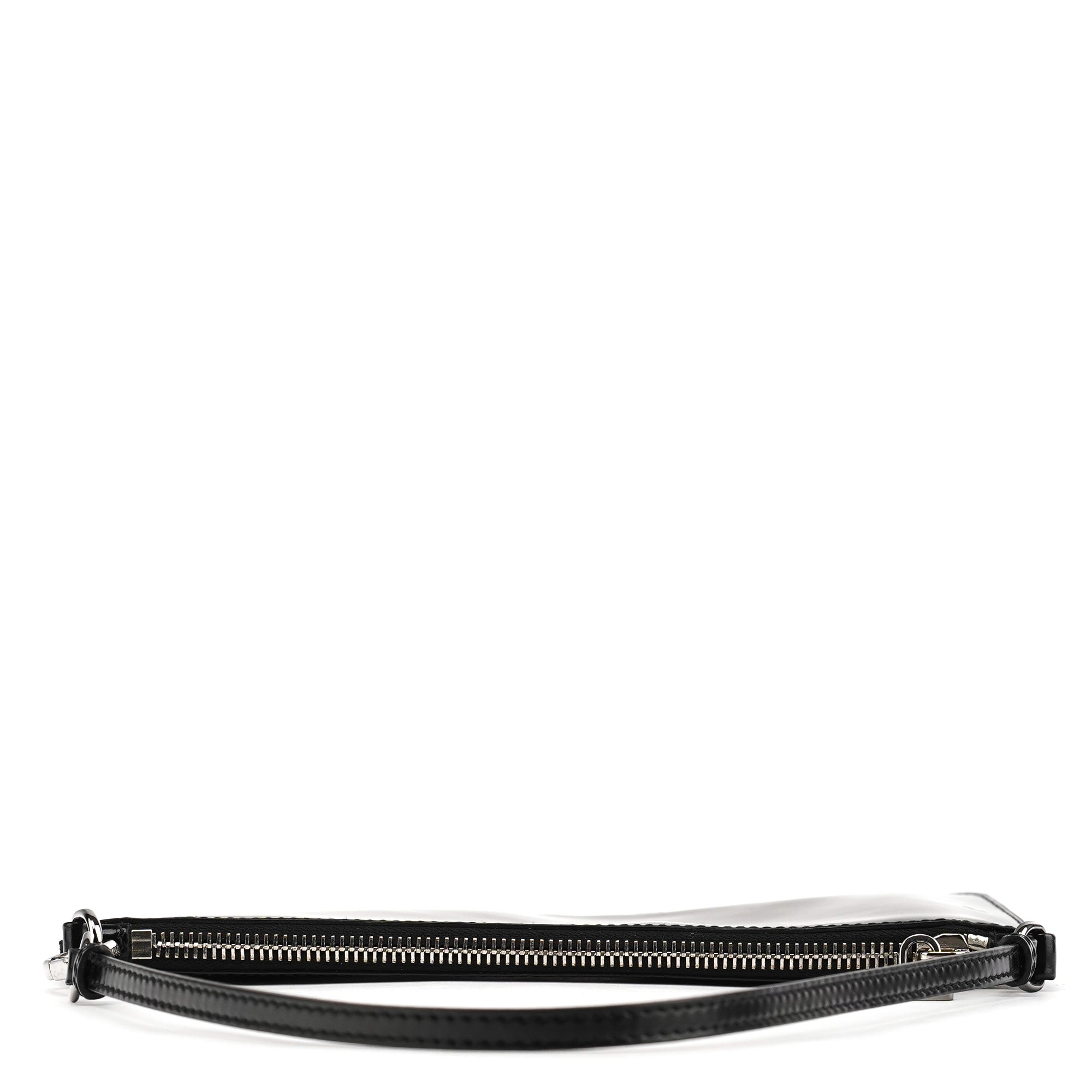 Black Spazzolato Mini Pochette Bag