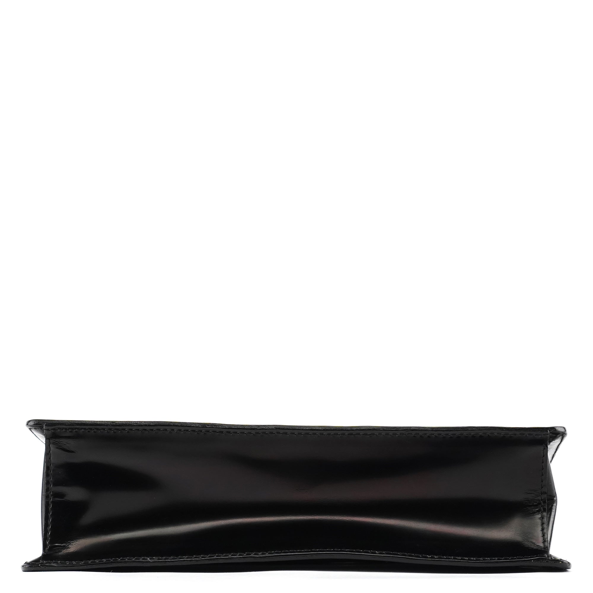 Black Spazzolato Mini Tote Bag