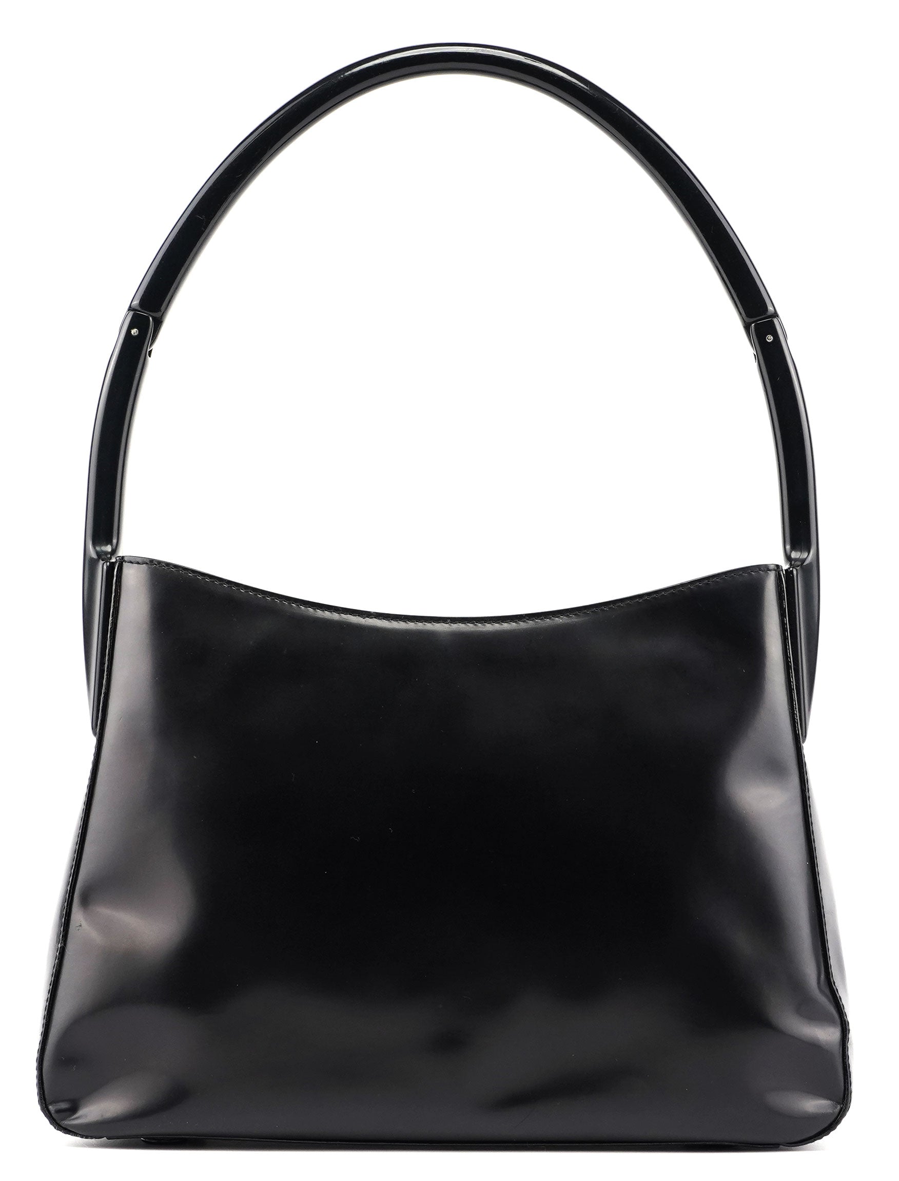 Black Spazzolato Sport Shoulder Bag