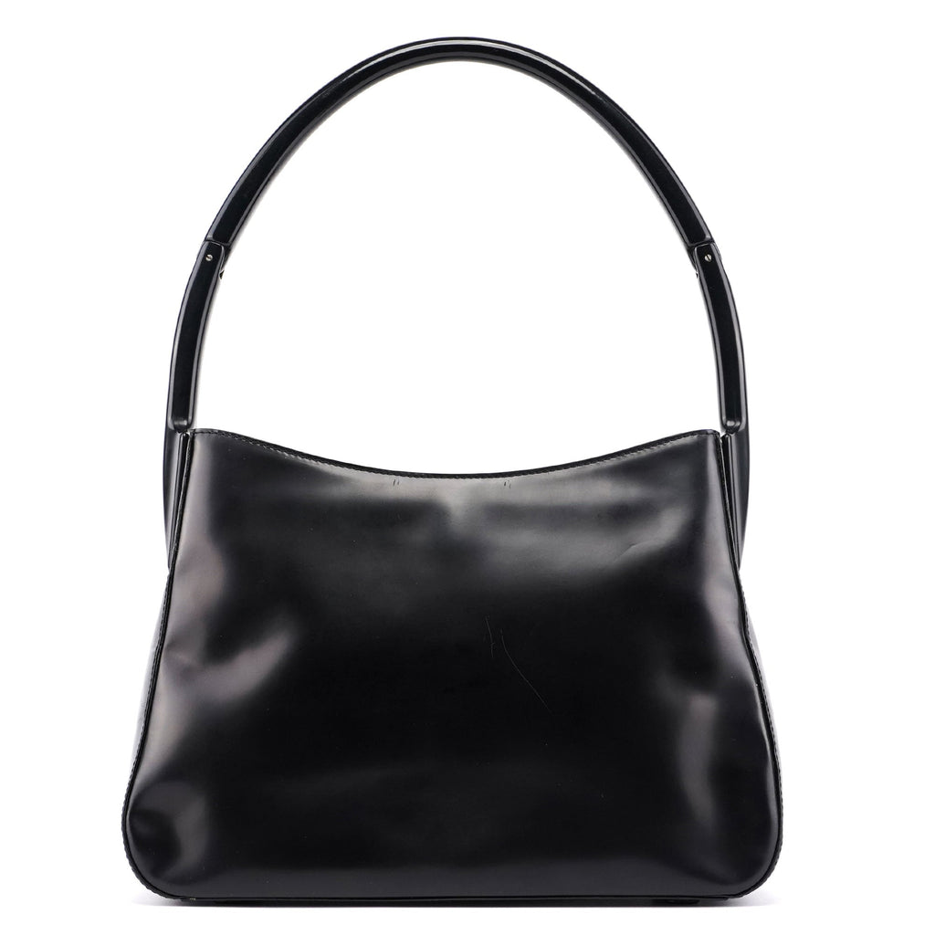 Black Spazzolato Sport Shoulder Bag