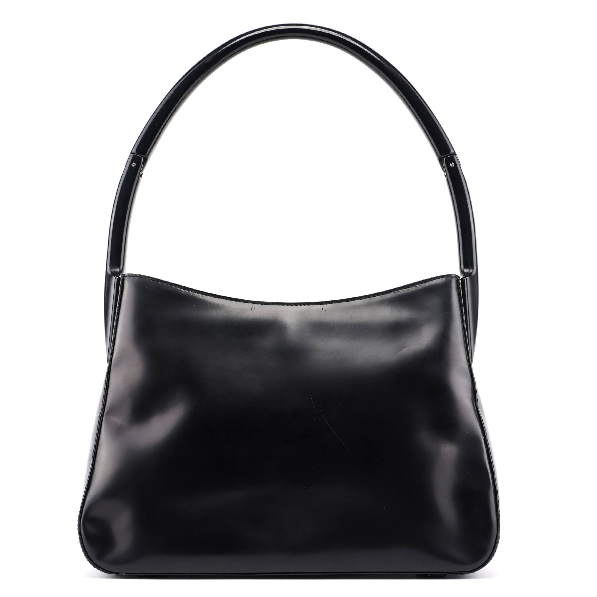Black Spazzolato Sport Shoulder Bag